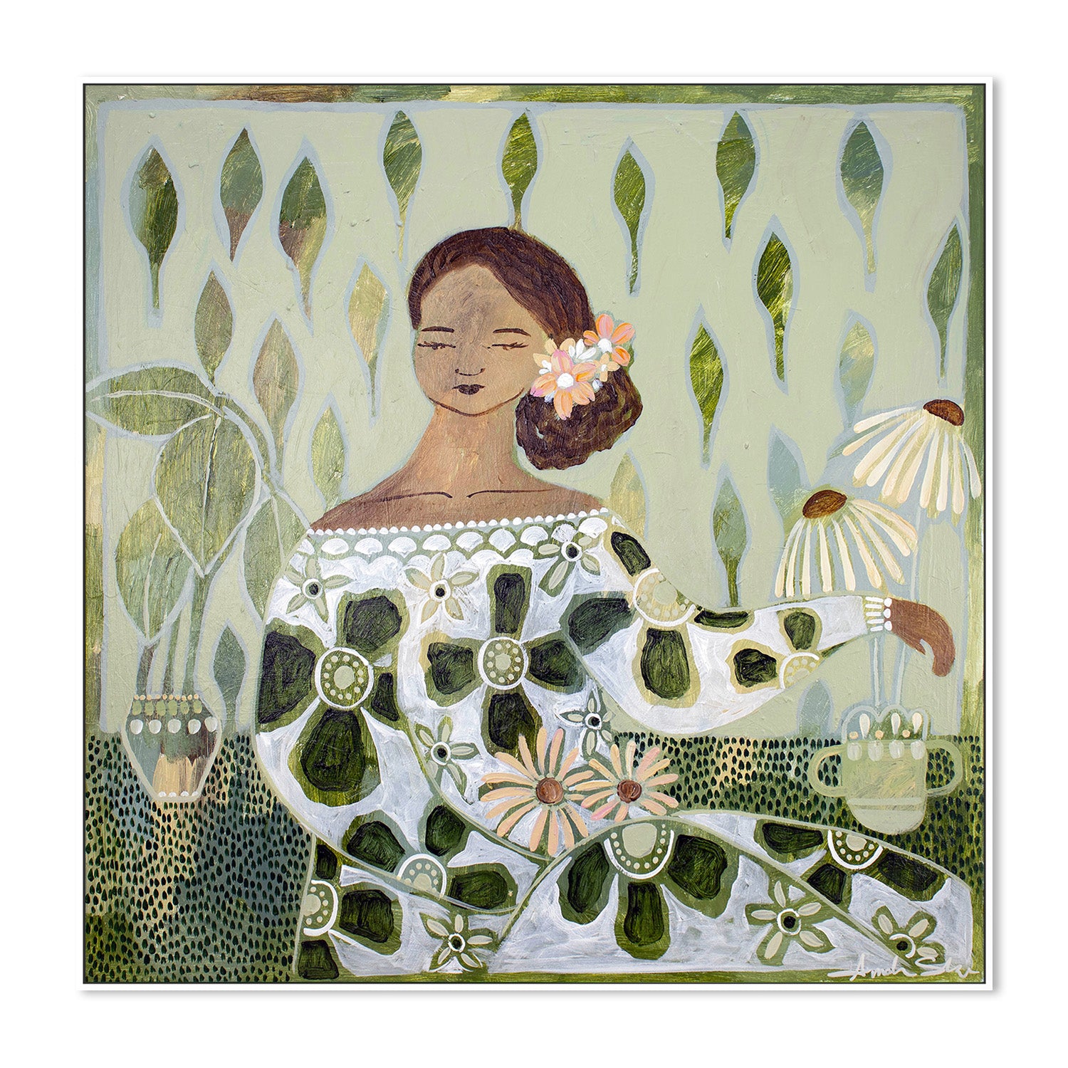 wall-art-print-canvas-poster-framed-Vesna, Echinacea , By Amanda Skye-6