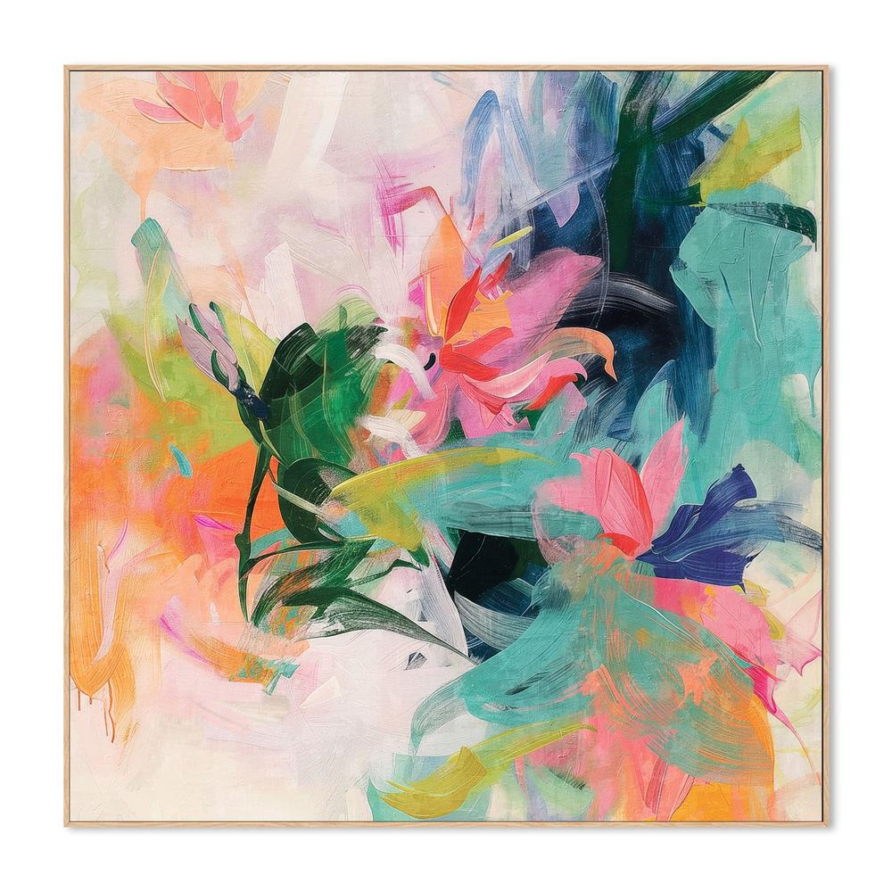 wall-art-print-canvas-poster-framed-Vibrant Whimsy, Style A-4