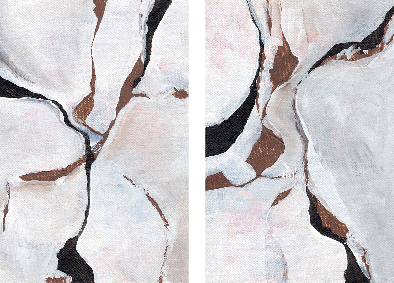 wall-art-print-canvas-poster-framed-Vibration, Style A & B, Set Of 2 , By Nikita Jariwala-1