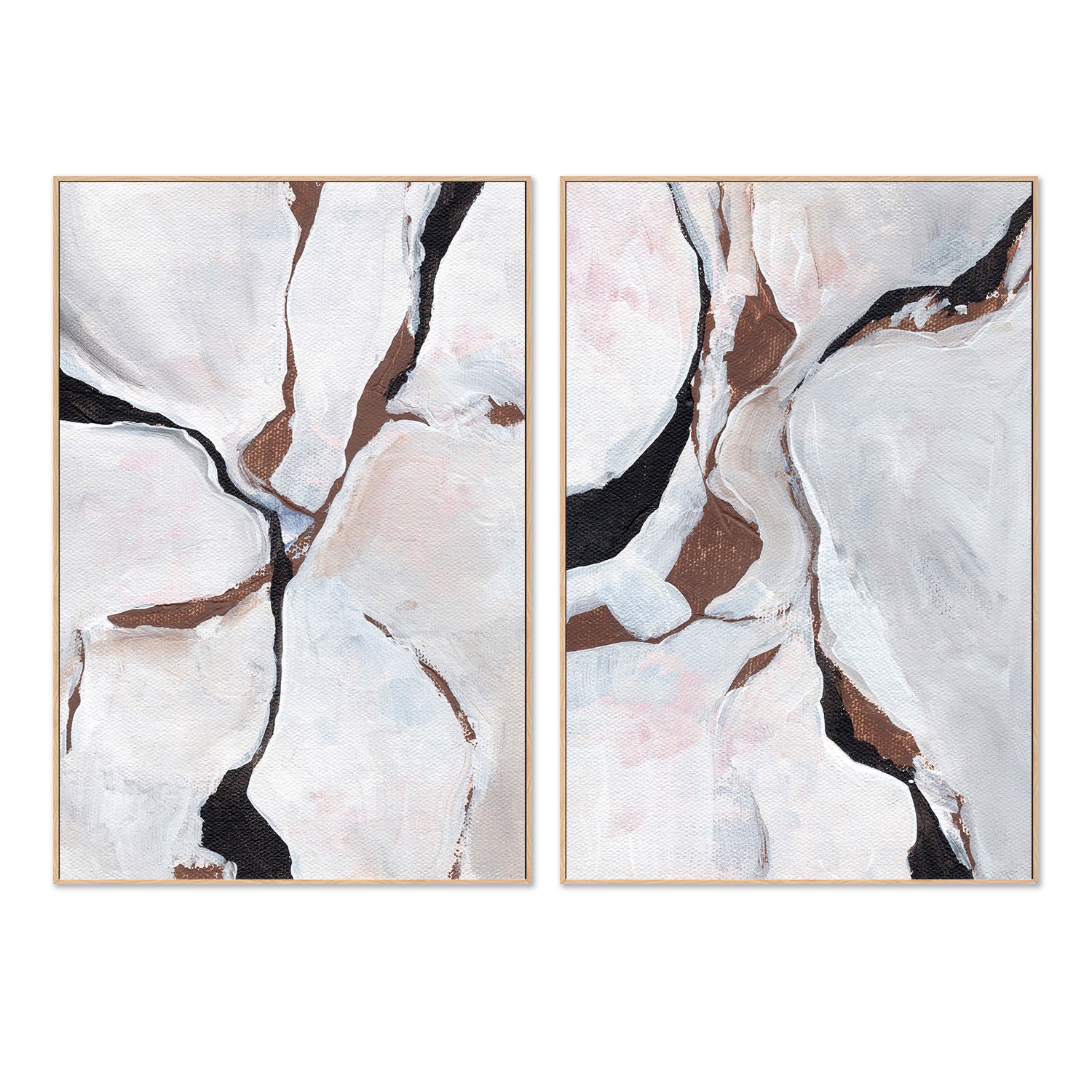 wall-art-print-canvas-poster-framed-Vibration, Style A & B, Set Of 2 , By Nikita Jariwala-4