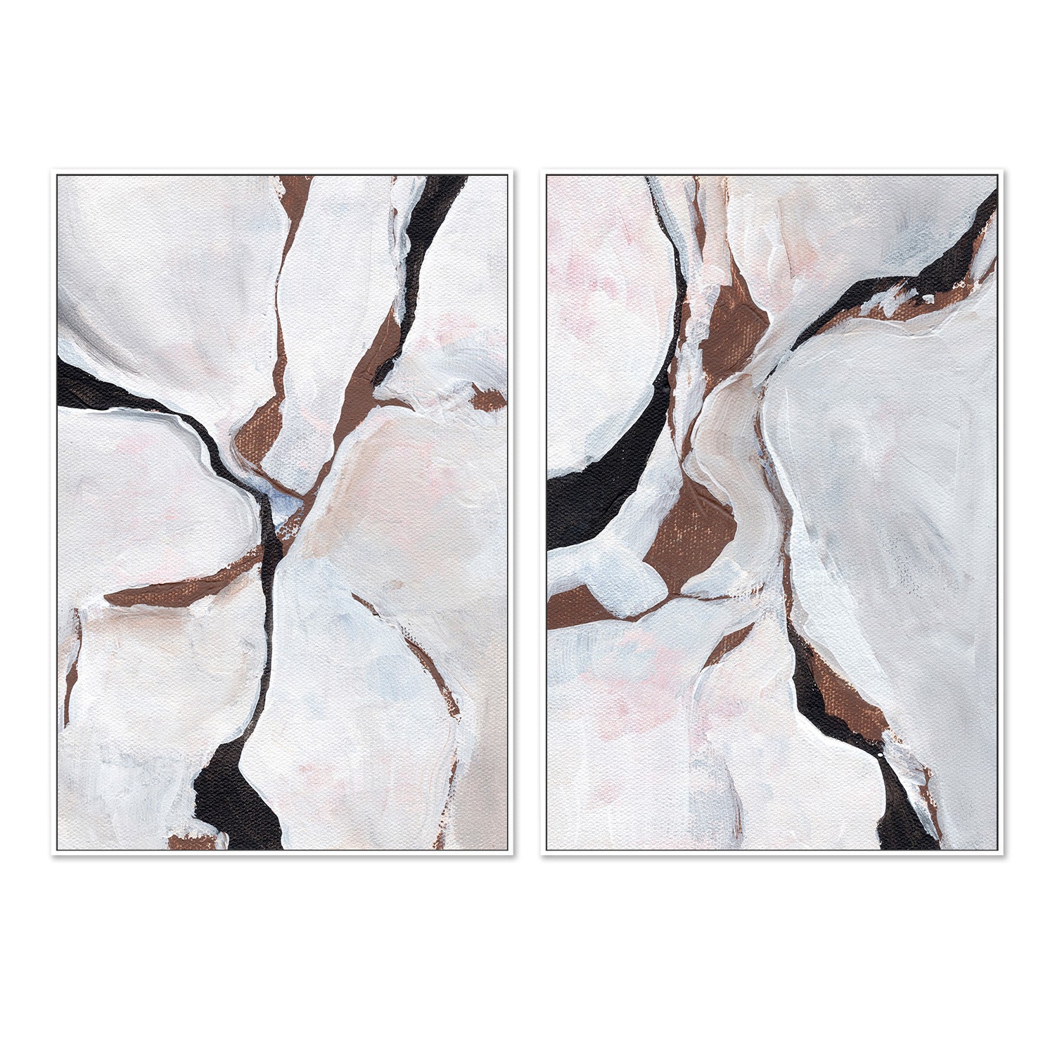 wall-art-print-canvas-poster-framed-Vibration, Style A & B, Set Of 2 , By Nikita Jariwala-5