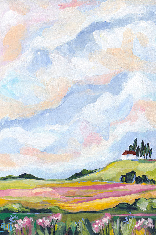 wall-art-print-canvas-poster-framed-View from the hill-1