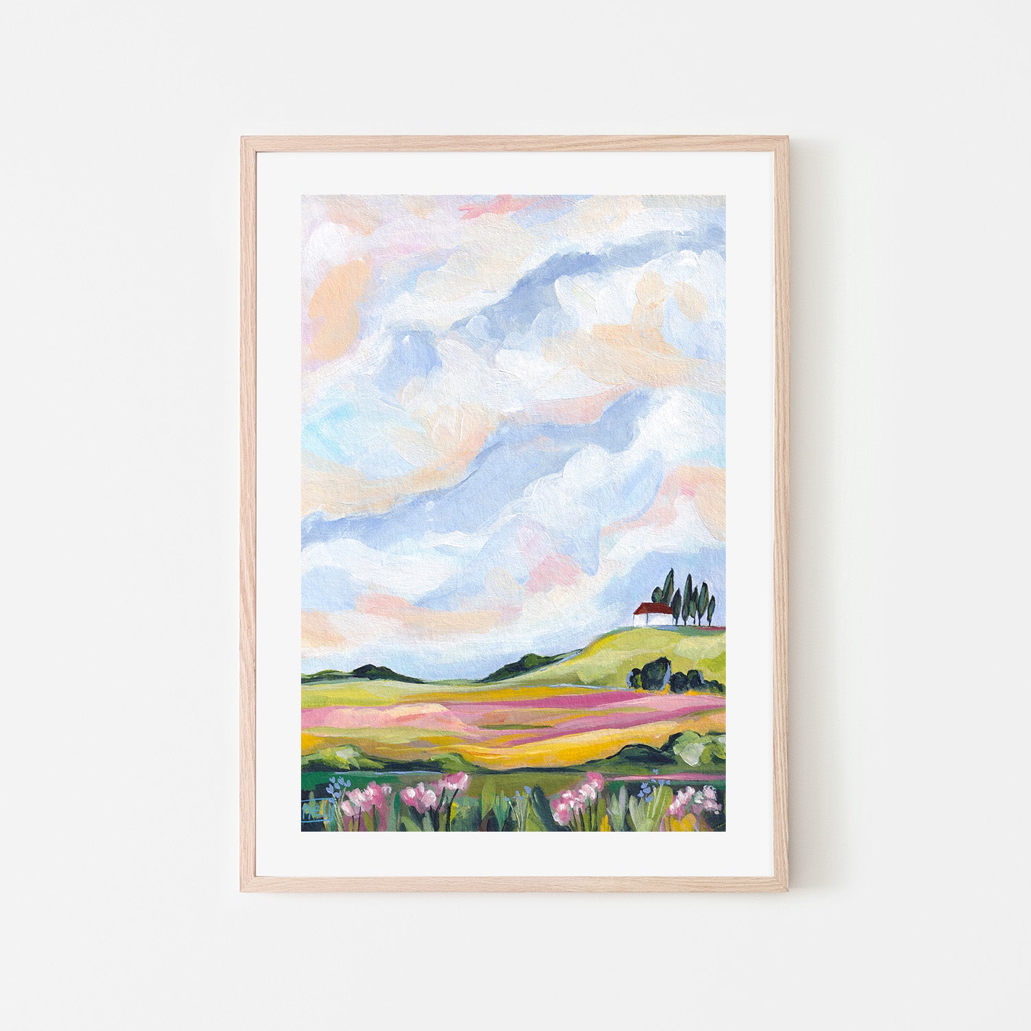 wall-art-print-canvas-poster-framed-View from the hill-6