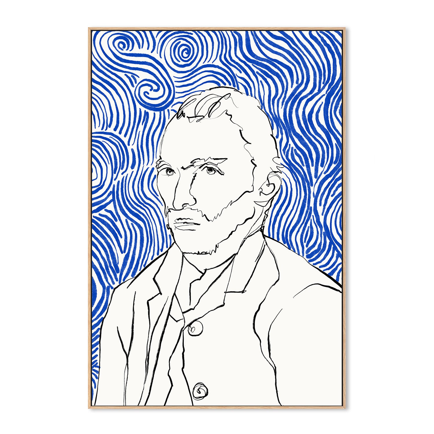 wall-art-print-canvas-poster-framed-Vincent and the Infinite Blue-4
