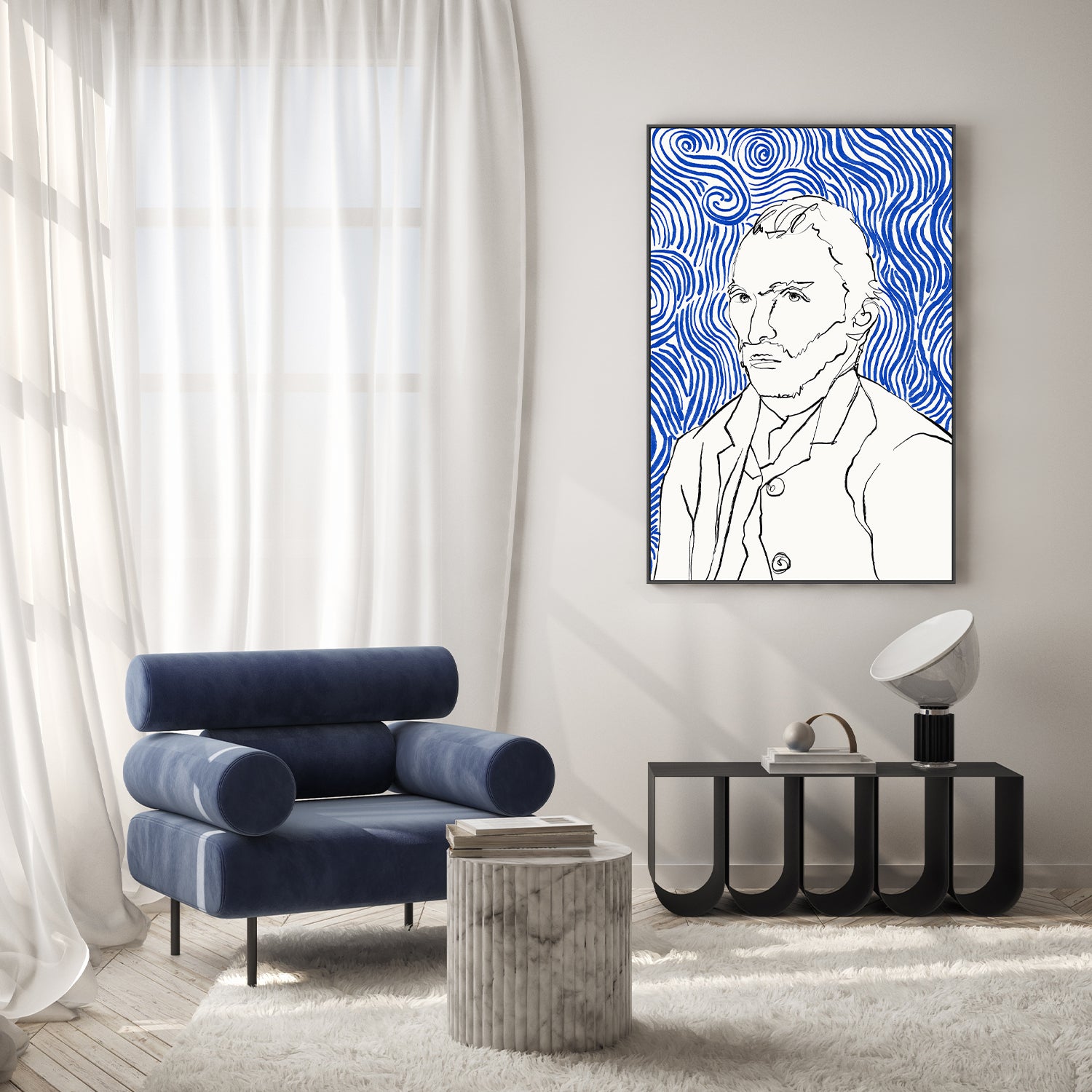 wall-art-print-canvas-poster-framed-Vincent and the Infinite Blue-8
