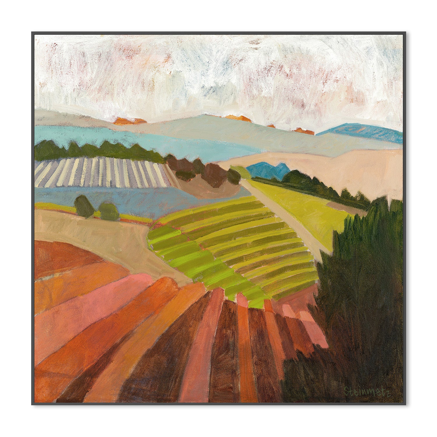 wall-art-print-canvas-poster-framed-Vineyard Snaps and Pops , By Liana Steinmetz-3