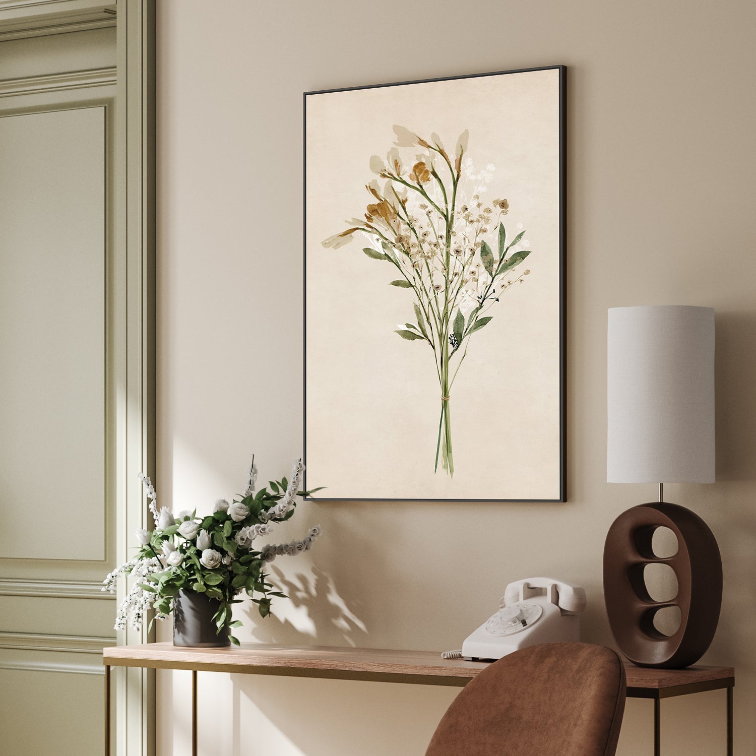 wall-art-print-canvas-poster-framed-Vintage Dried Bunch, Style B , By Isabelle Z-2