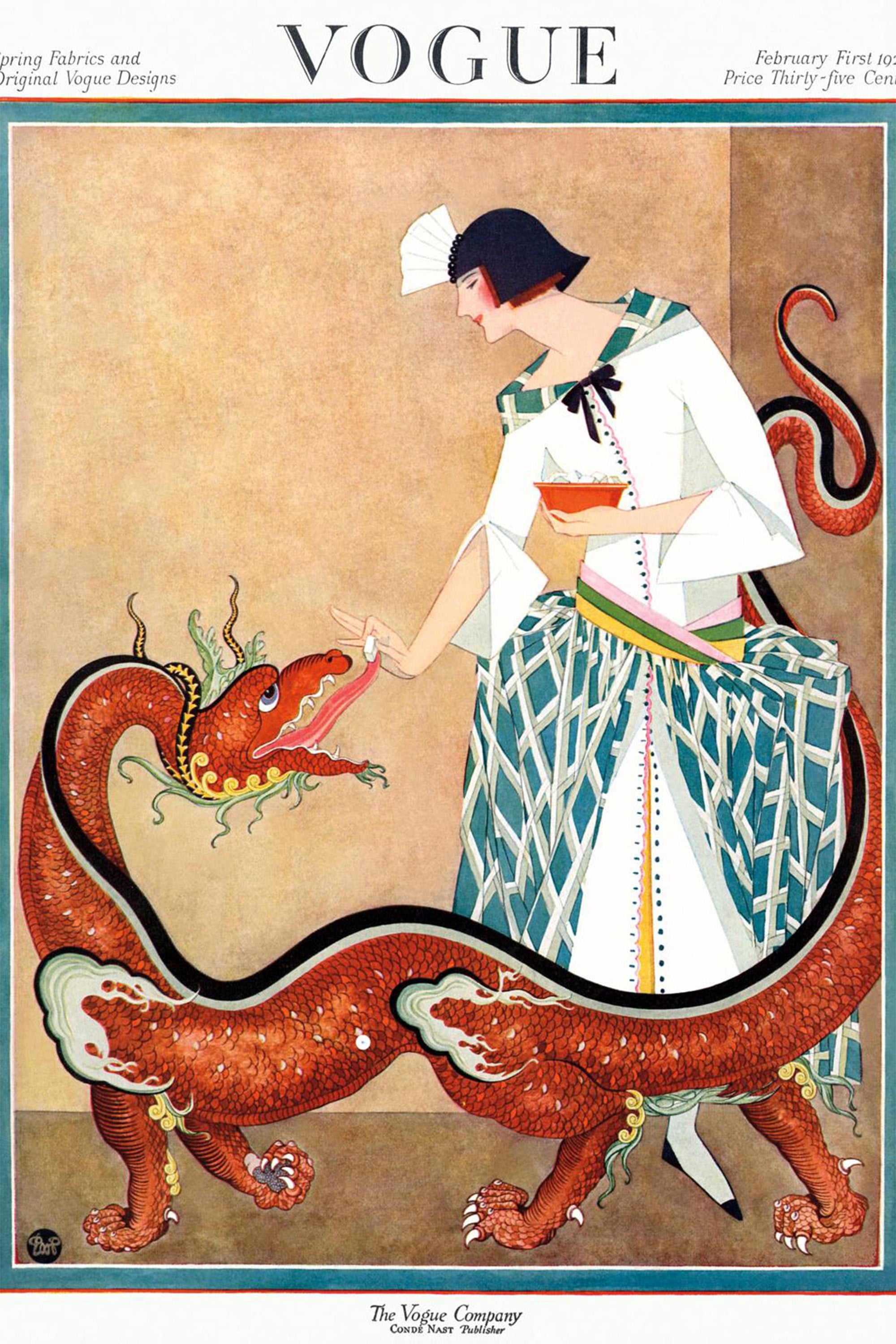 wall-art-print-canvas-poster-framed-Vintage Fashion Cover IX-1