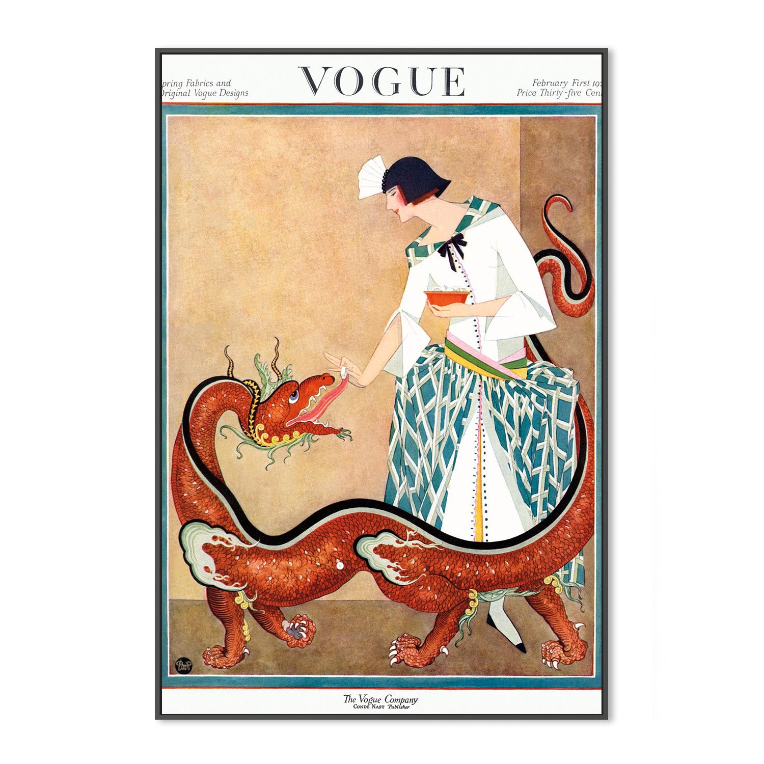 wall-art-print-canvas-poster-framed-Vintage Fashion Cover IX-2