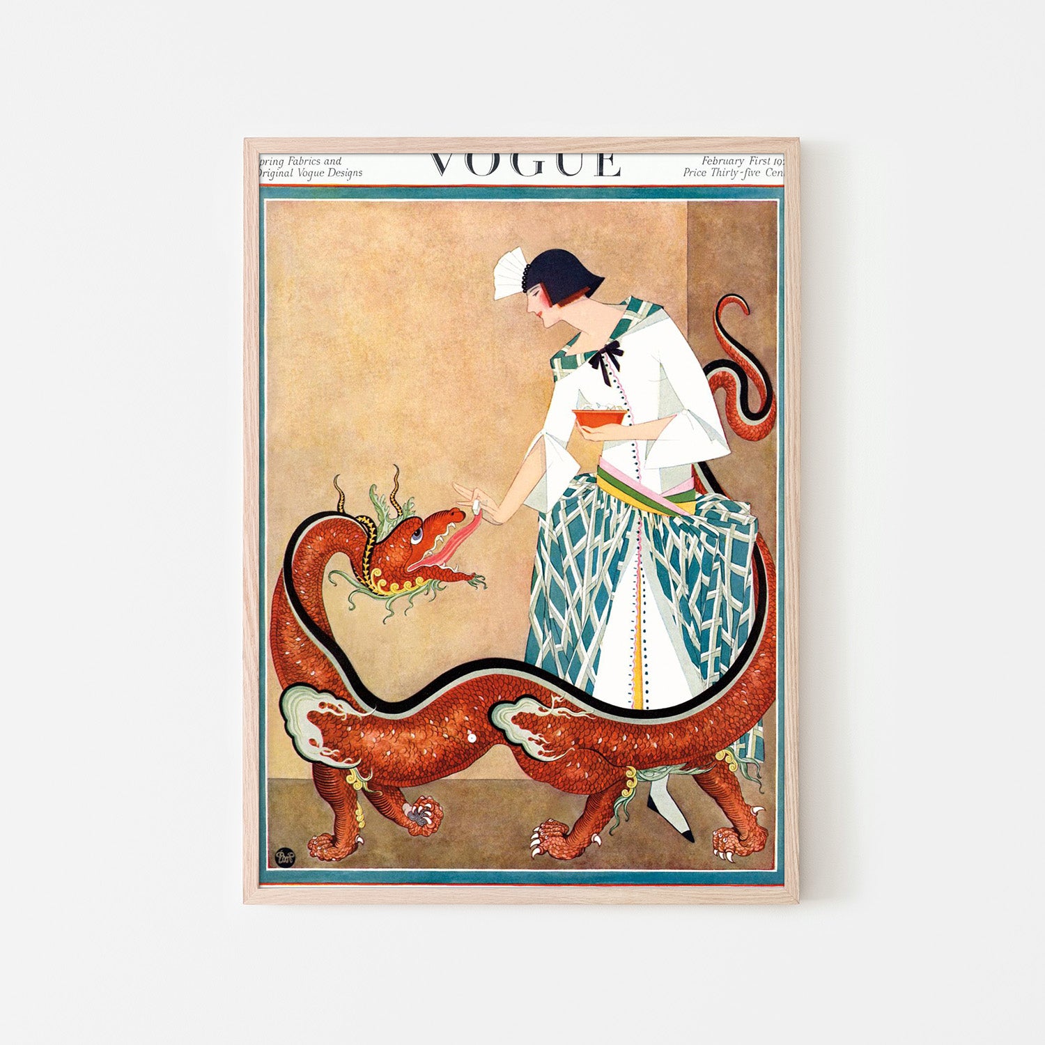 wall-art-print-canvas-poster-framed-Vintage Fashion Cover IX-5