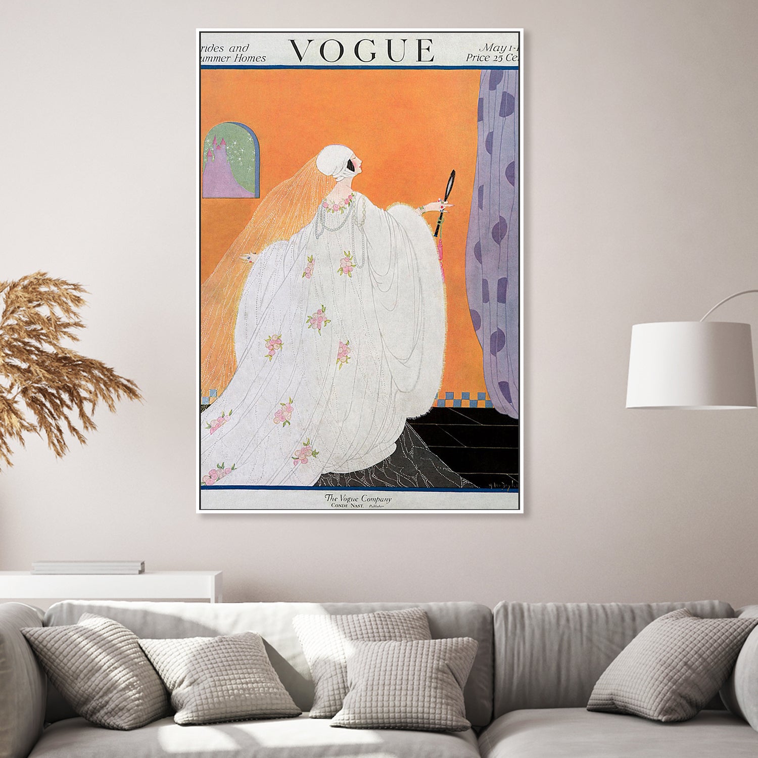 wall-art-print-canvas-poster-framed-Vintage Fashion Cover V-8