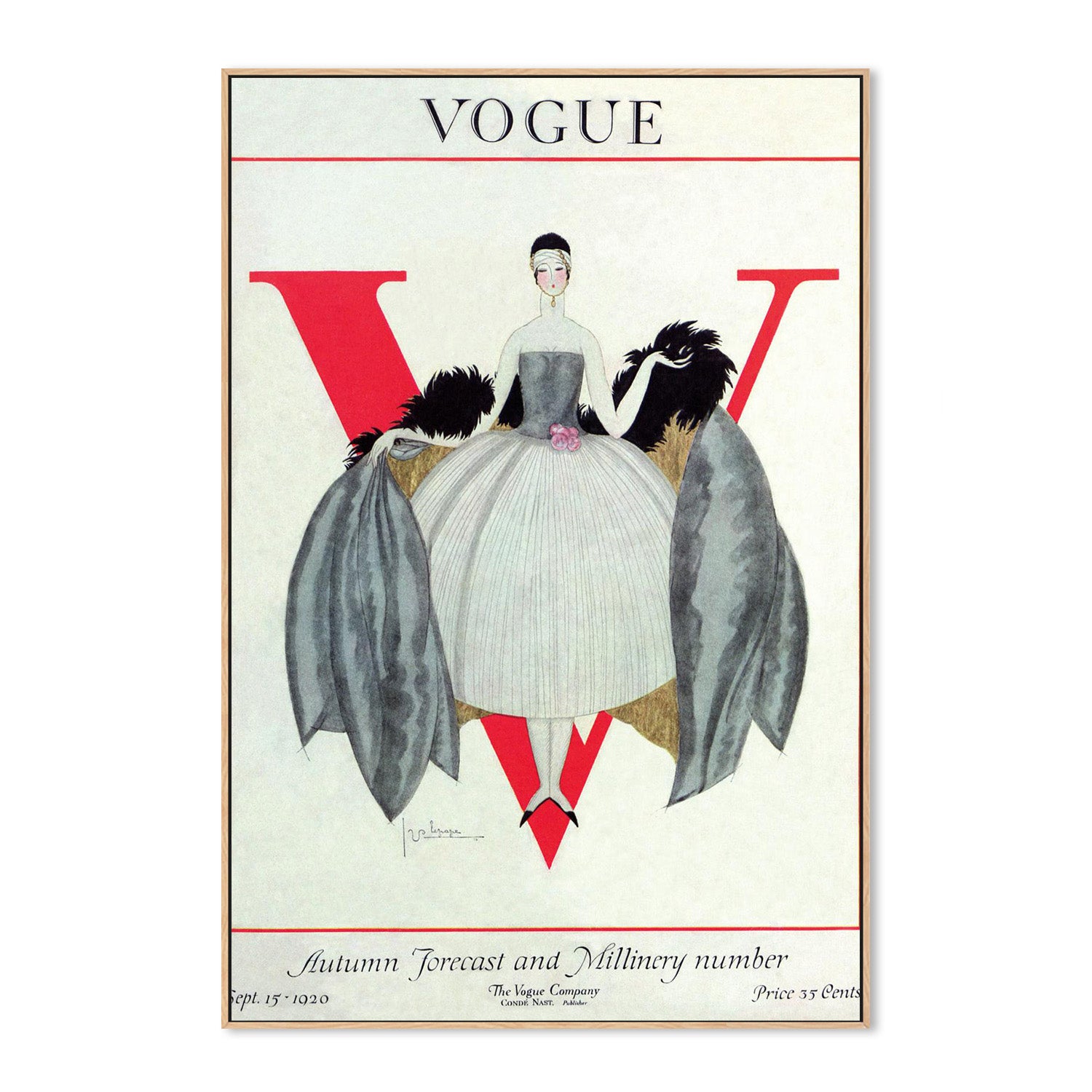 wall-art-print-canvas-poster-framed-Vintage Fashion Cover VII-3