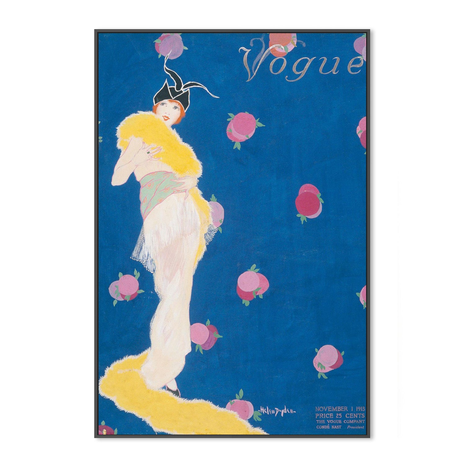 wall-art-print-canvas-poster-framed-Vintage Fashion Cover VIII-2