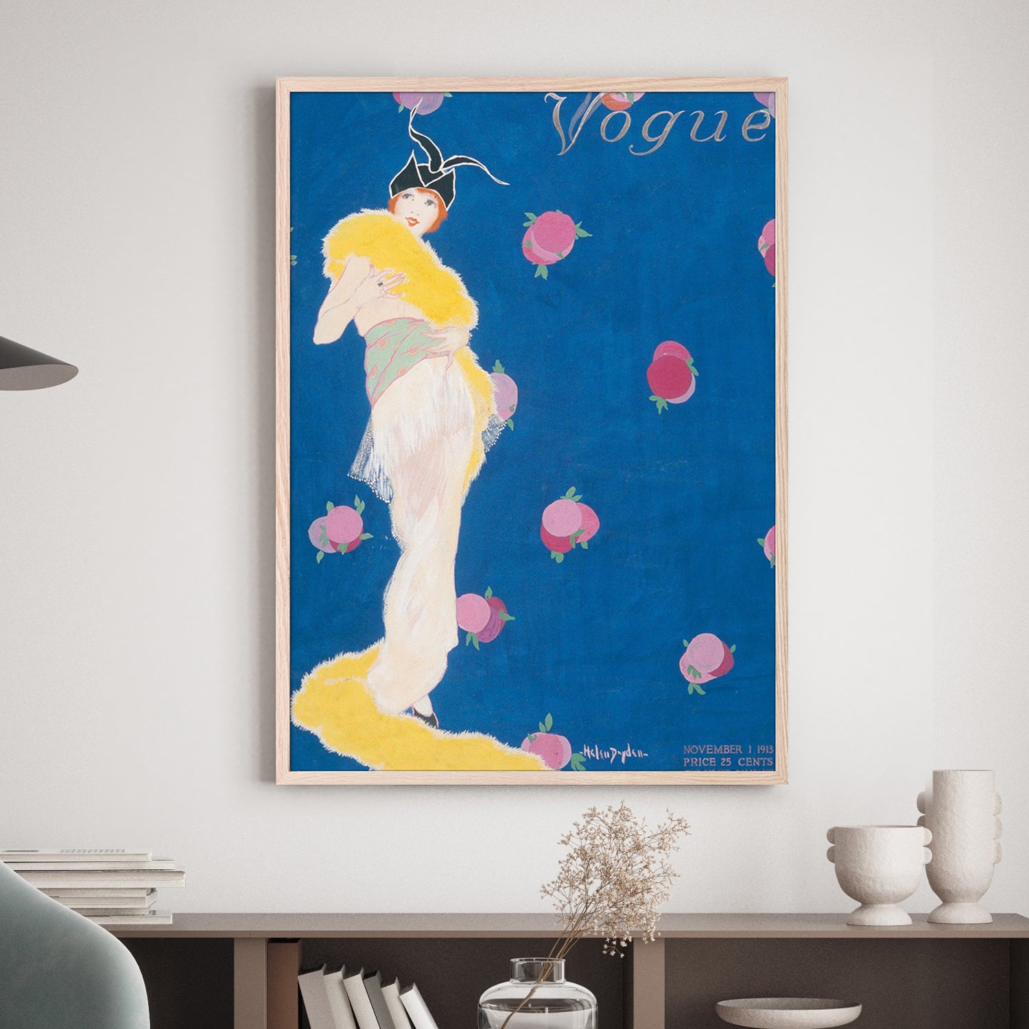 wall-art-print-canvas-poster-framed-Vintage Fashion Cover VIII-7
