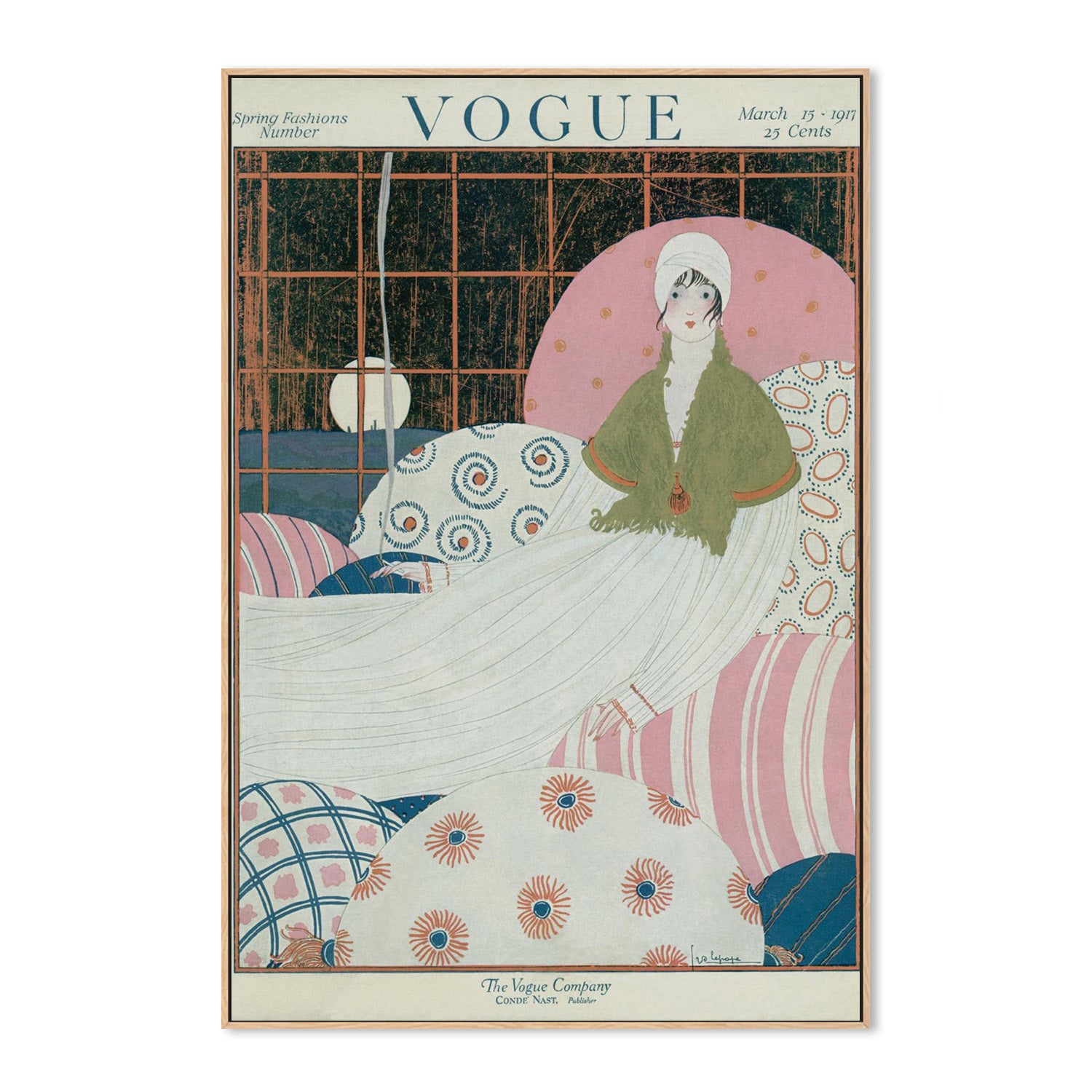 wall-art-print-canvas-poster-framed-Vintage Fashion Cover XIII-3