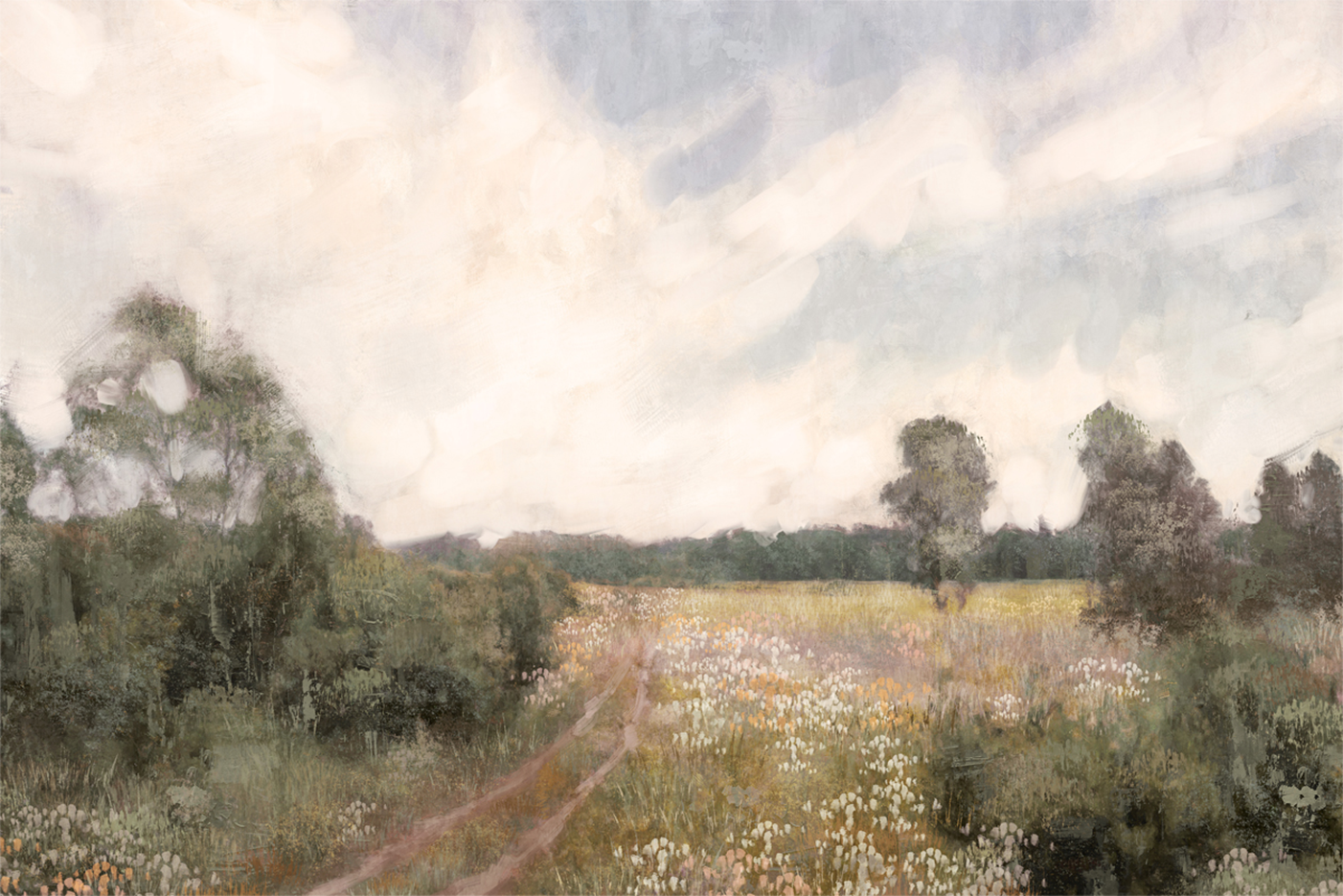 wall-art-print-canvas-poster-framed-Vintage Landscape, Style B , By Nina Blue-1