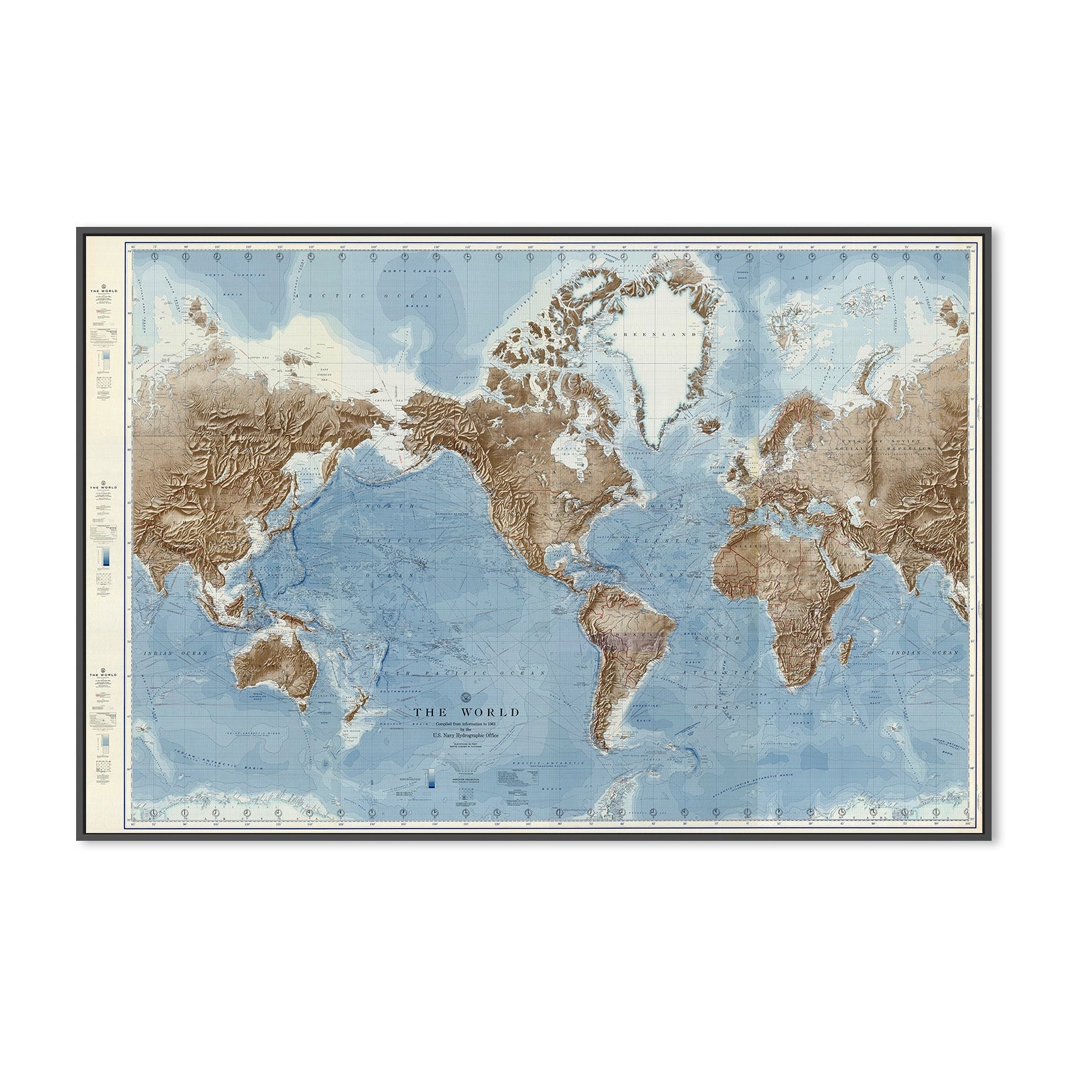 wall-art-print-canvas-poster-framed-Vintage Naval Map , By Adam Shaw-3
