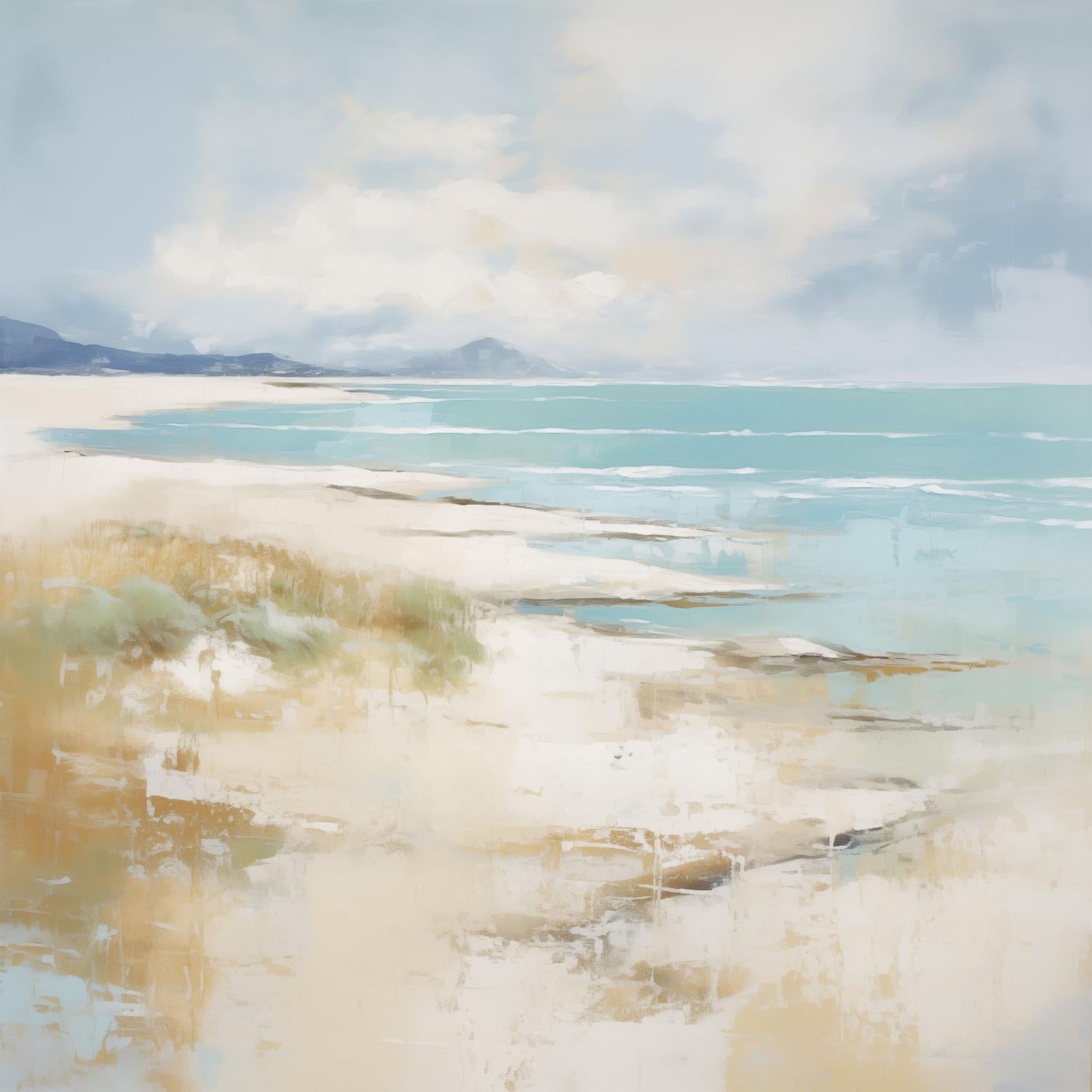 wall-art-print-canvas-poster-framed-Walk on the beach-1