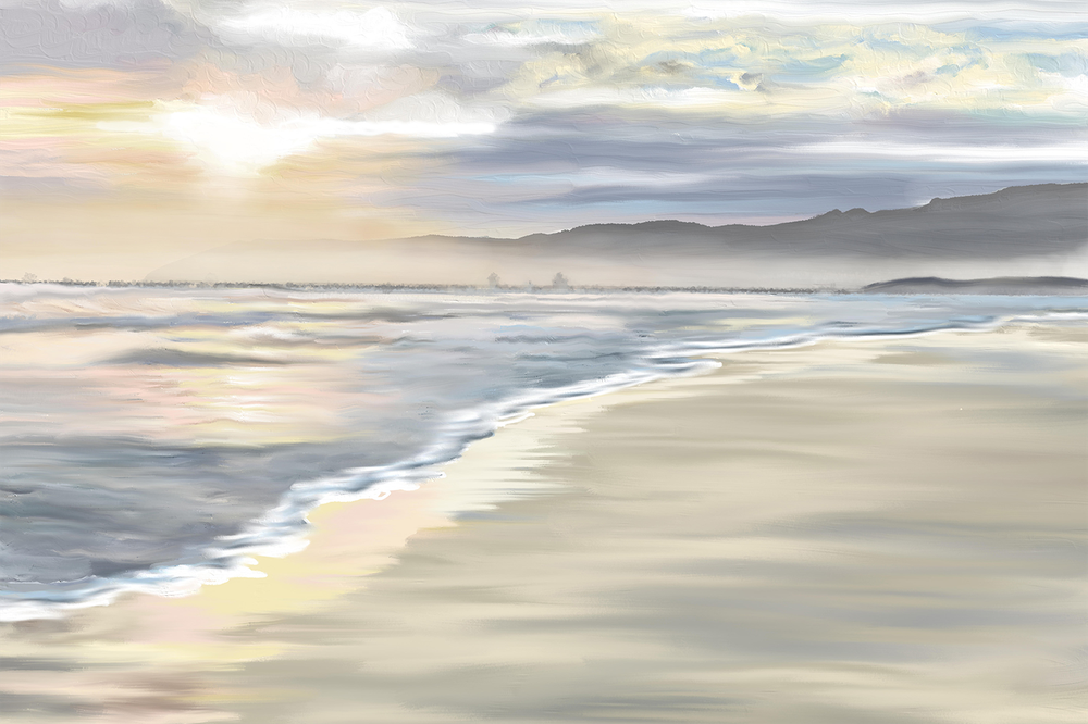 wall-art-print-canvas-poster-framed-'Walk with Me', Grotto Beach, Hermanus, South Africa , By Jenna Alheit-1