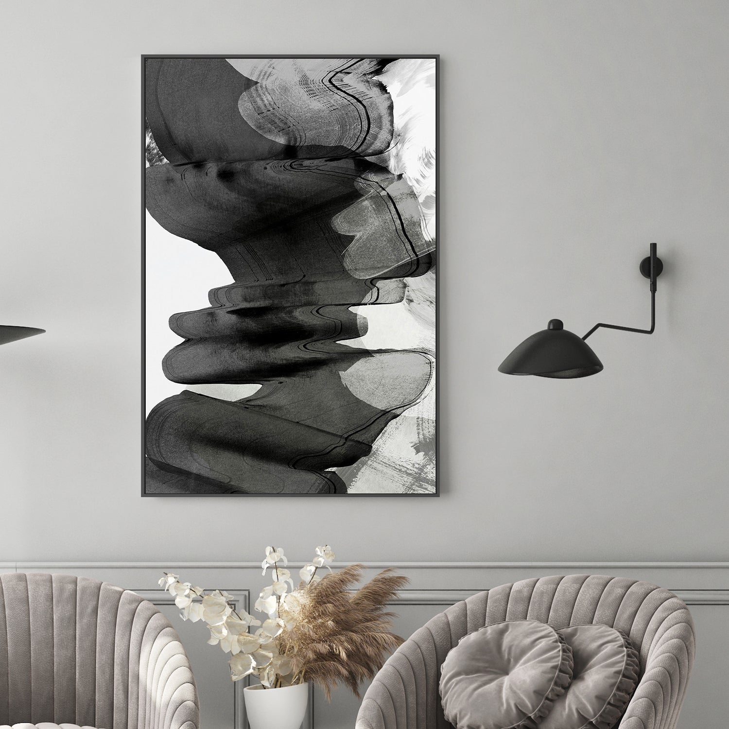 wall-art-print-canvas-poster-framed-Warped, Style A-2