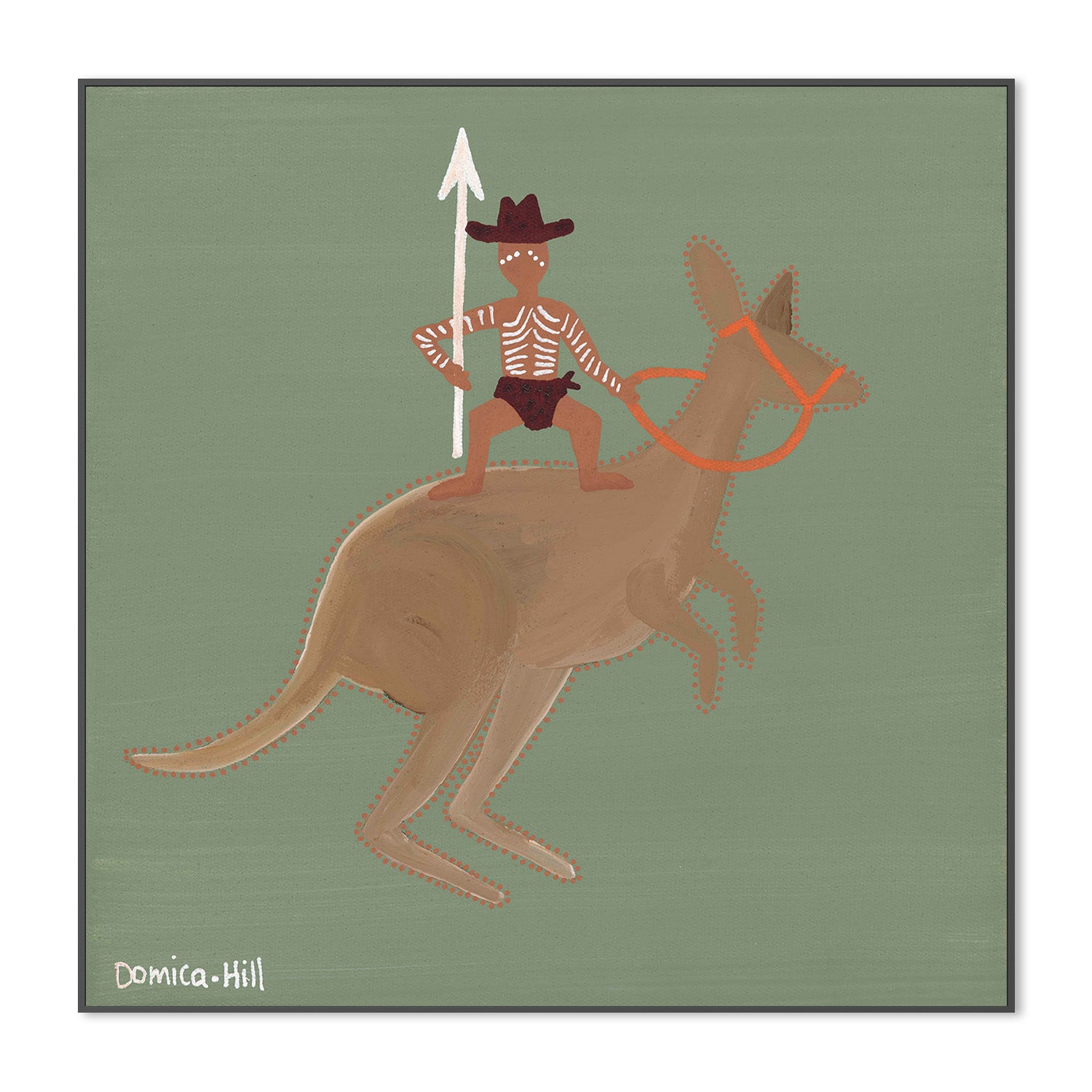 wall-art-print-canvas-poster-framed-Warrior on the bounce-2