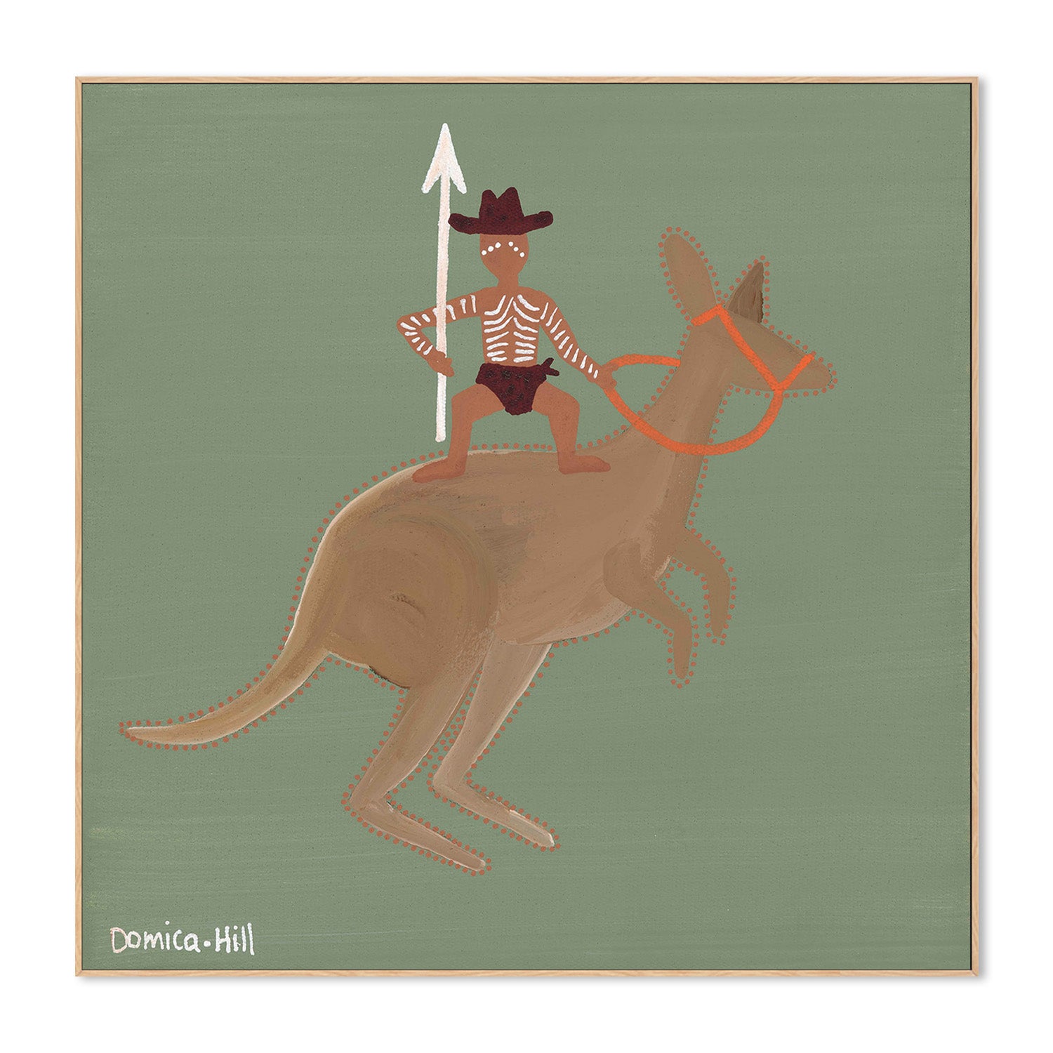 wall-art-print-canvas-poster-framed-Warrior on the bounce-3