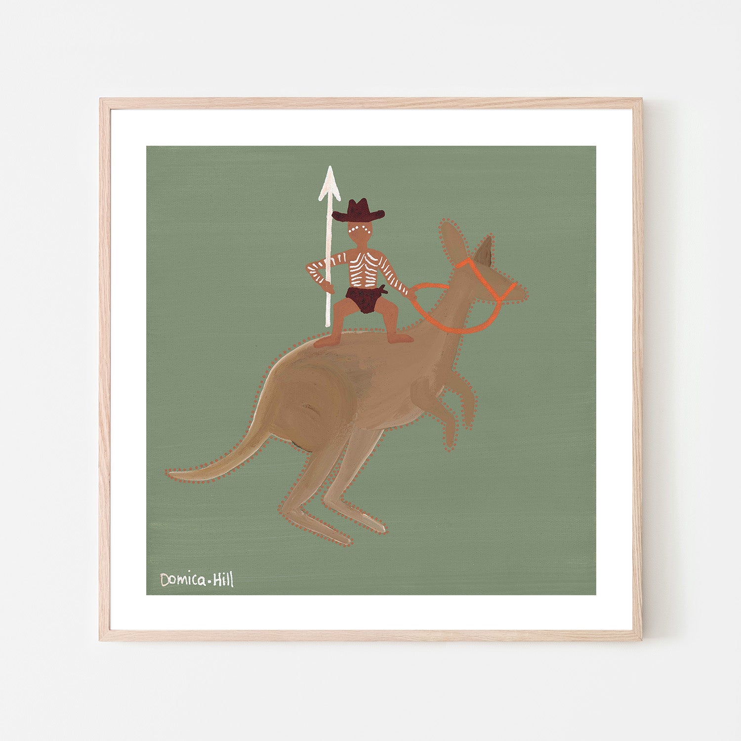 wall-art-print-canvas-poster-framed-Warrior on the bounce-5