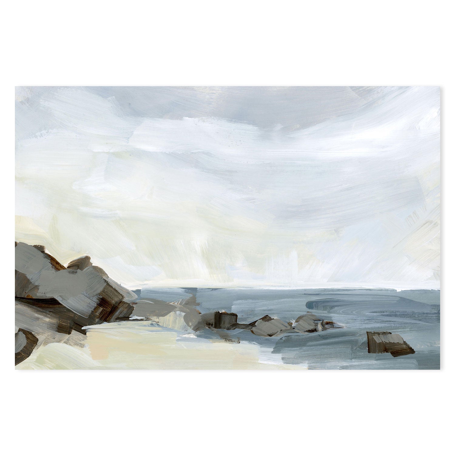 wall-art-print-canvas-poster-framed-Washed Out, Style D & E, Set of 2-by-Emily Wood-Gioia Wall Art