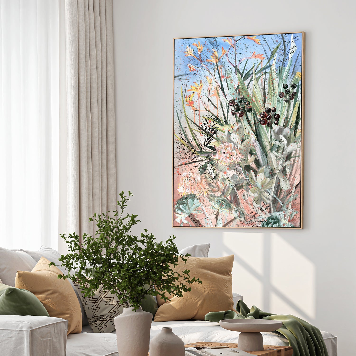 wall-art-print-canvas-poster-framed-We Are One, Australian Garden , By Hsin Lin-2
