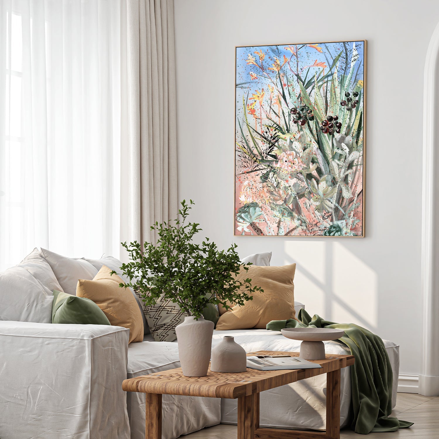 wall-art-print-canvas-poster-framed-We Are One, Australian Garden , By Hsin Lin-7