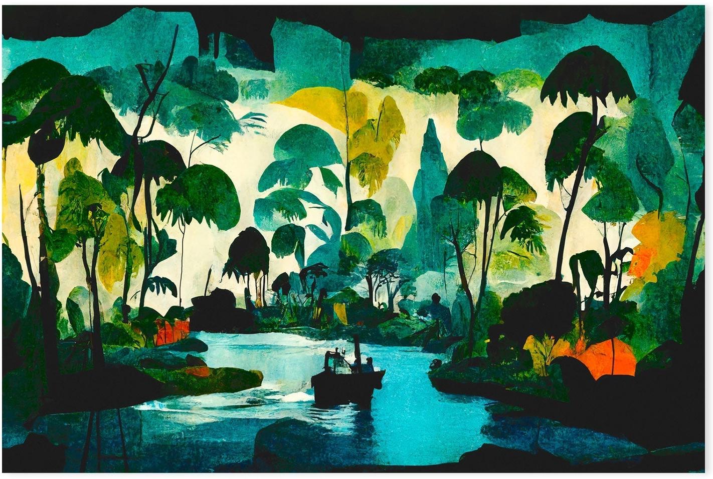 wall-art-print-canvas-poster-framed-Welcome To The Jungle , By Treechild-GIOIA-WALL-ART