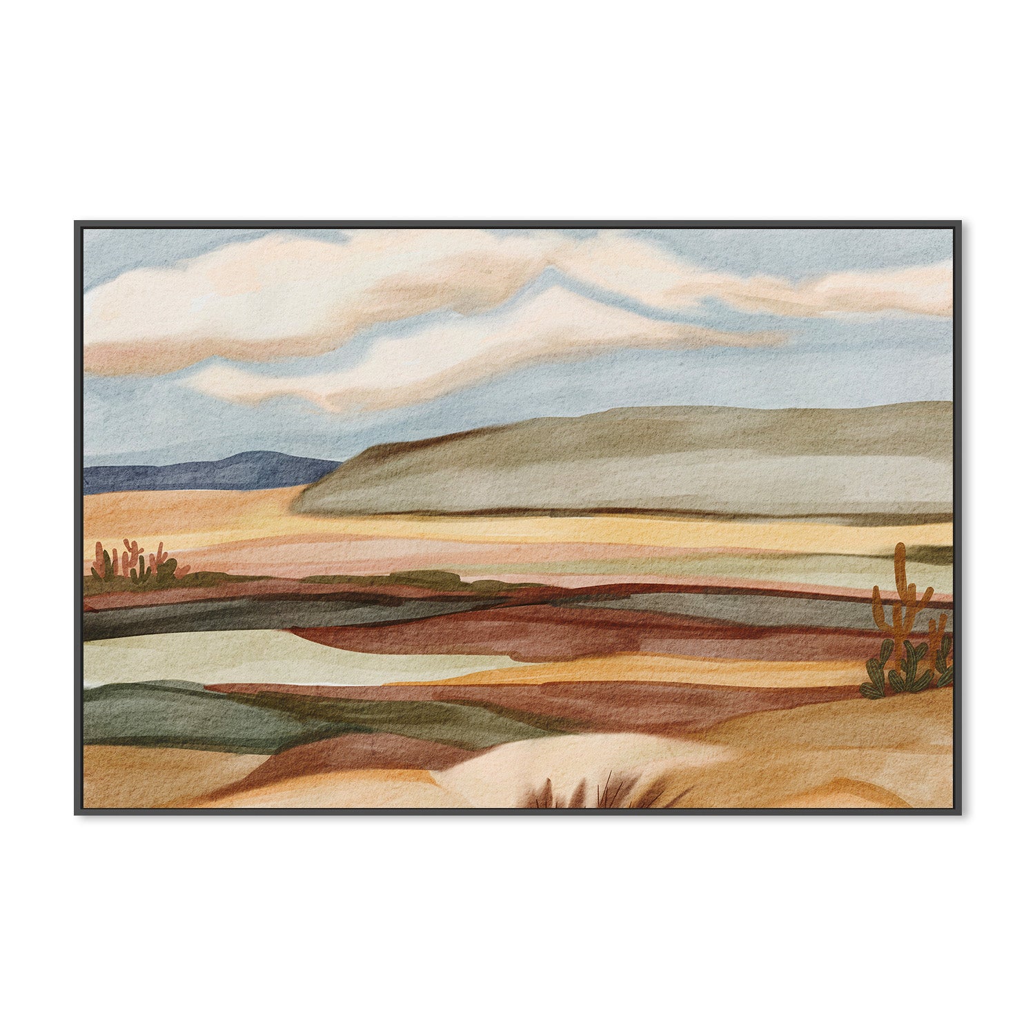 wall-art-print-canvas-poster-framed-Western Americana Landscape , By Nikita Jariwala-3
