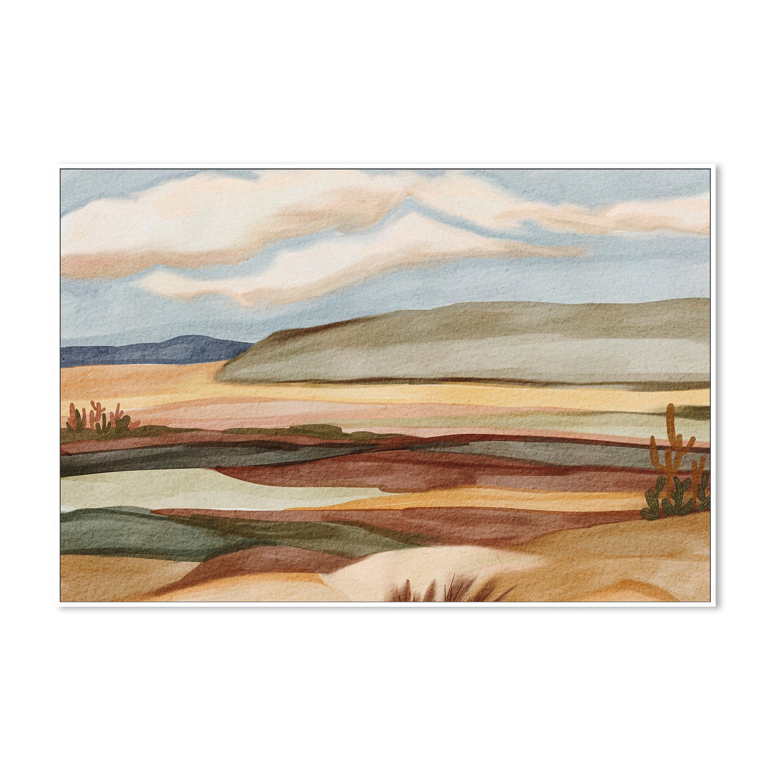 wall-art-print-canvas-poster-framed-Western Americana Landscape , By Nikita Jariwala-5
