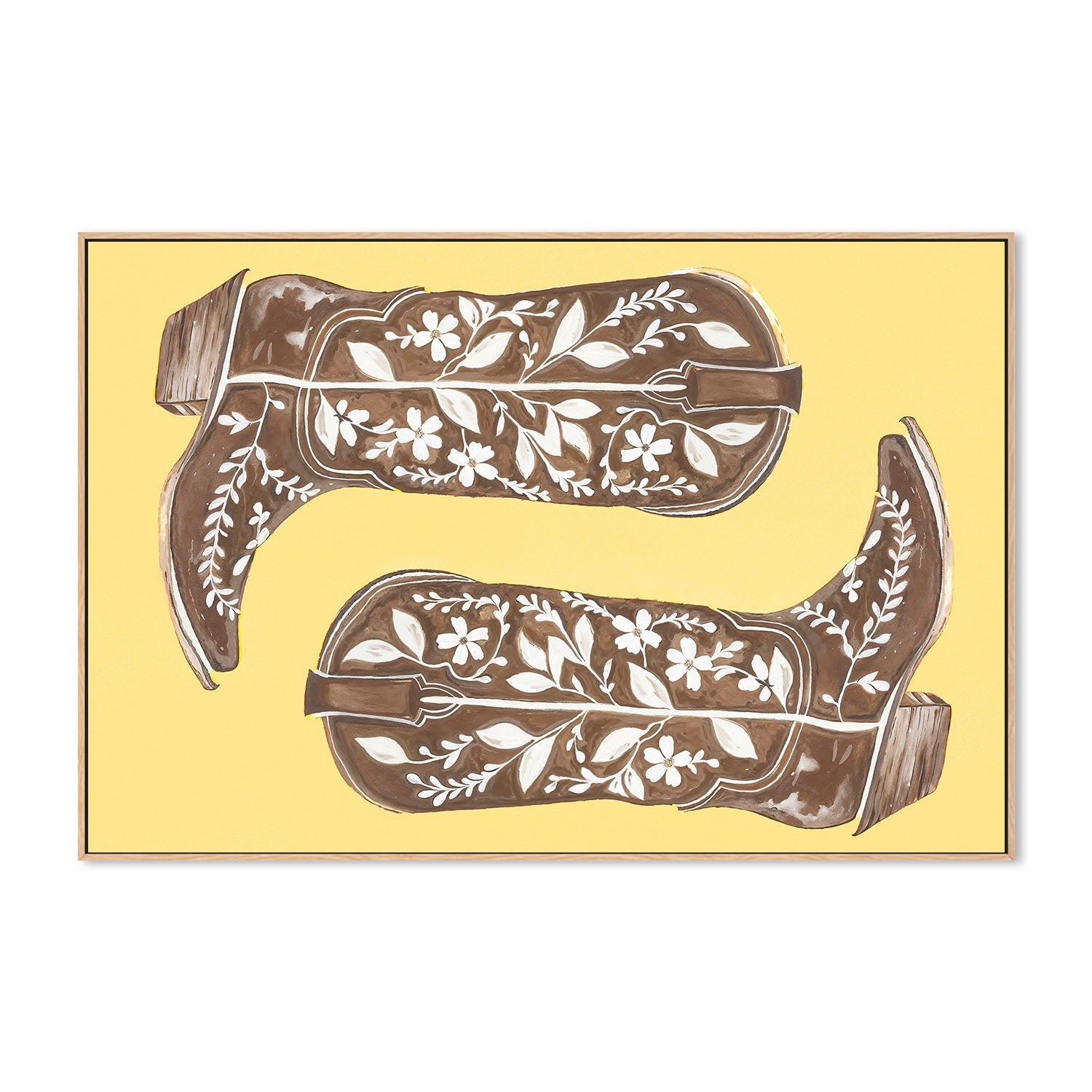 wall-art-print-canvas-poster-framed-Western Boots , By Lady Hana-4