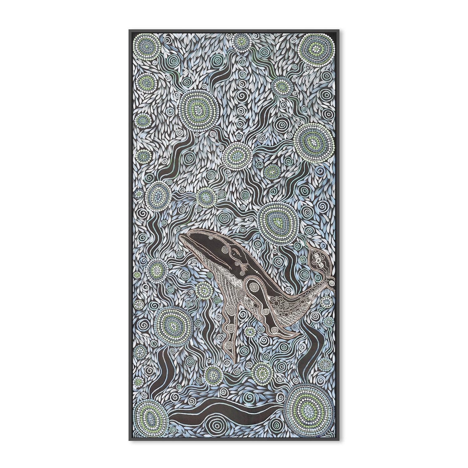 wall-art-print-canvas-poster-framed-Whale Spirit, Blue Tone , By Emma Rigney-3