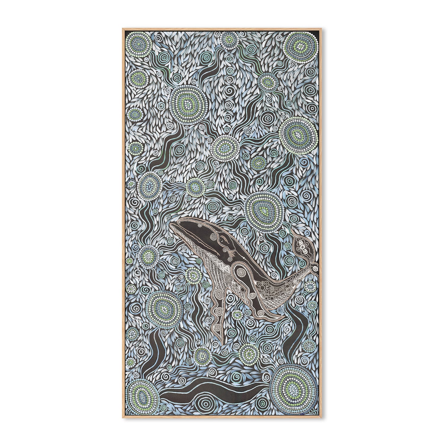 wall-art-print-canvas-poster-framed-Whale Spirit, Blue Tone , By Emma Rigney-4