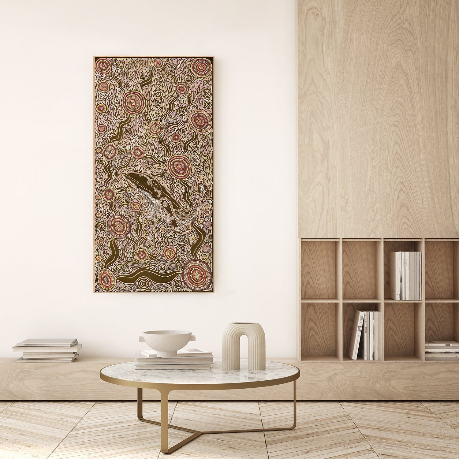 wall-art-print-canvas-poster-framed-Whale Spirit, Mocha Tone , By Emma Rigney-7
