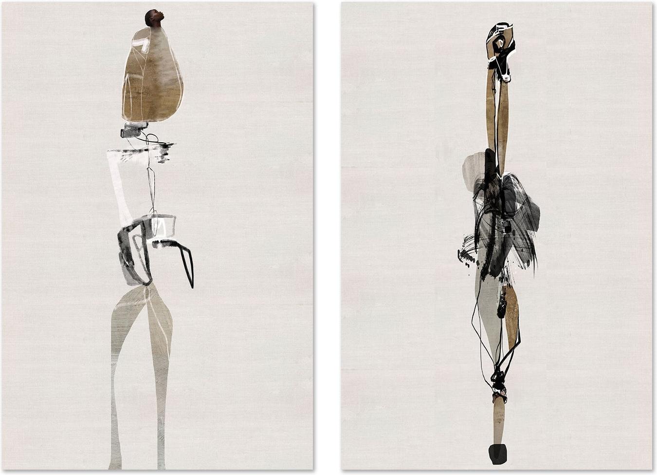 wall-art-print-canvas-poster-framed-Whatever Beyond Africa, Set Of 2 , By Roberto Moro Art-GIOIA-WALL-ART