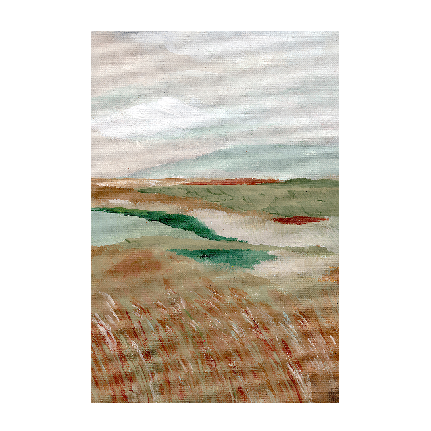 wall-art-print-canvas-poster-framed-Wheat Meadow, Style A & B, Set Of 2 , By Nikita Jariwala-9