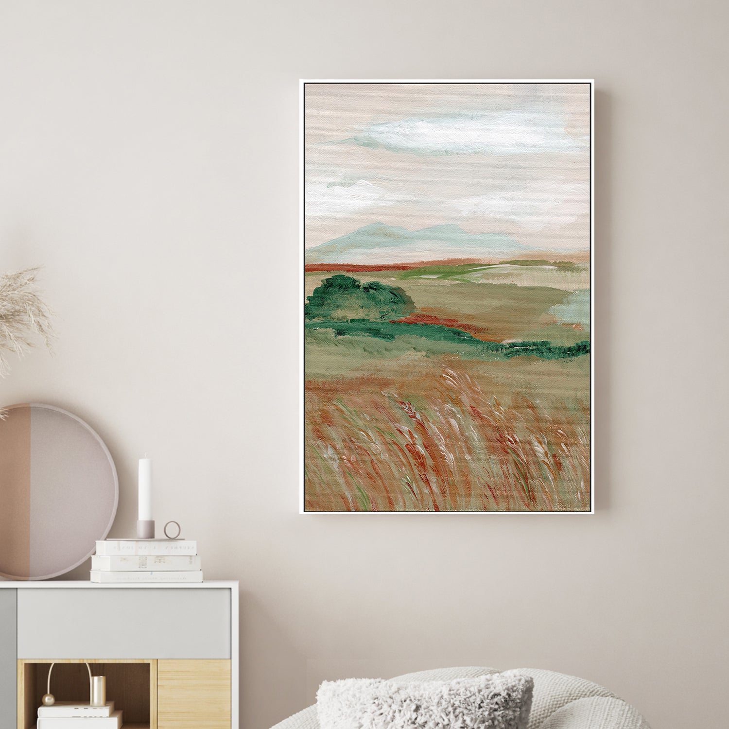 wall-art-print-canvas-poster-framed-Wheat Meadow, Style A , By Nikita Jariwala-2