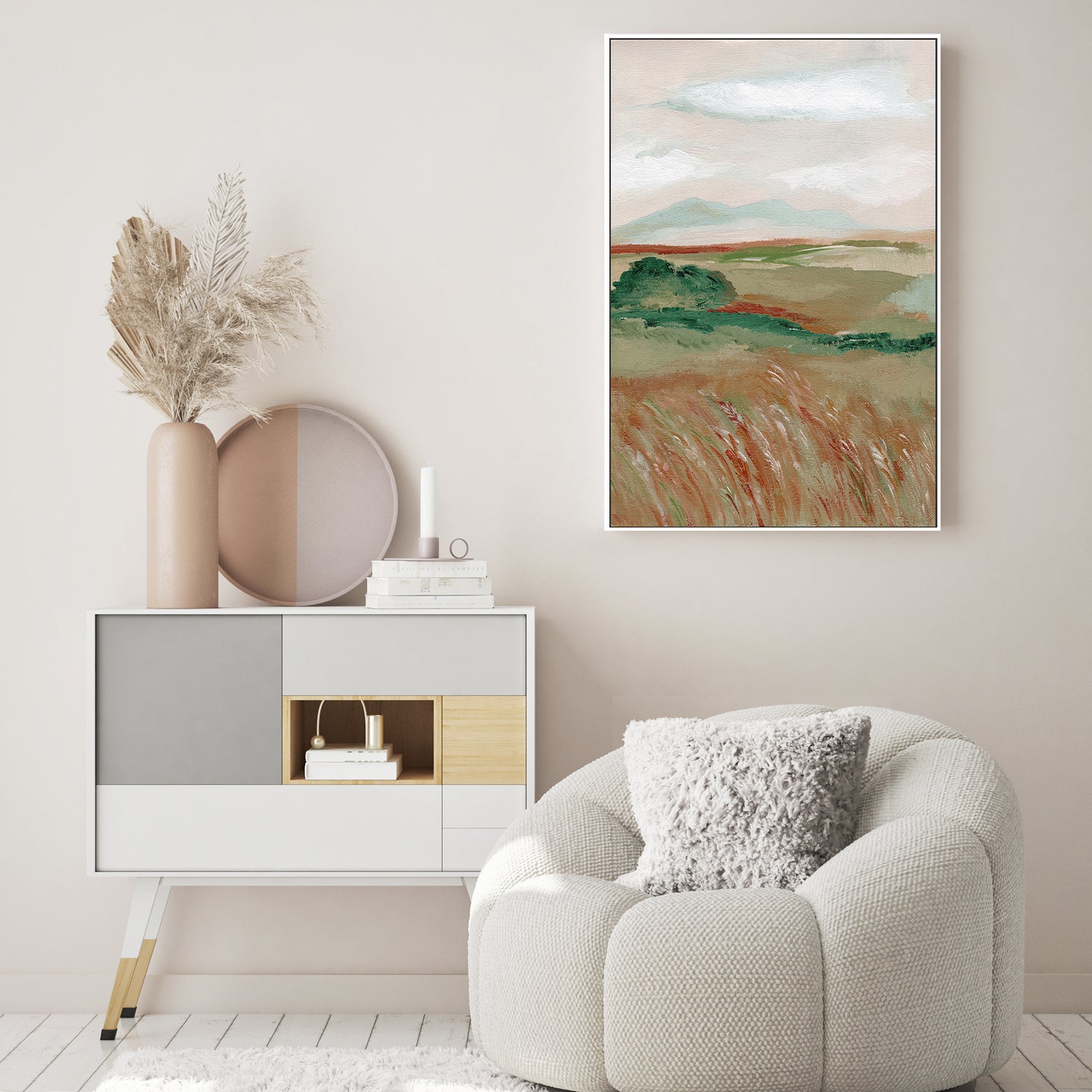 wall-art-print-canvas-poster-framed-Wheat Meadow, Style A , By Nikita Jariwala-7