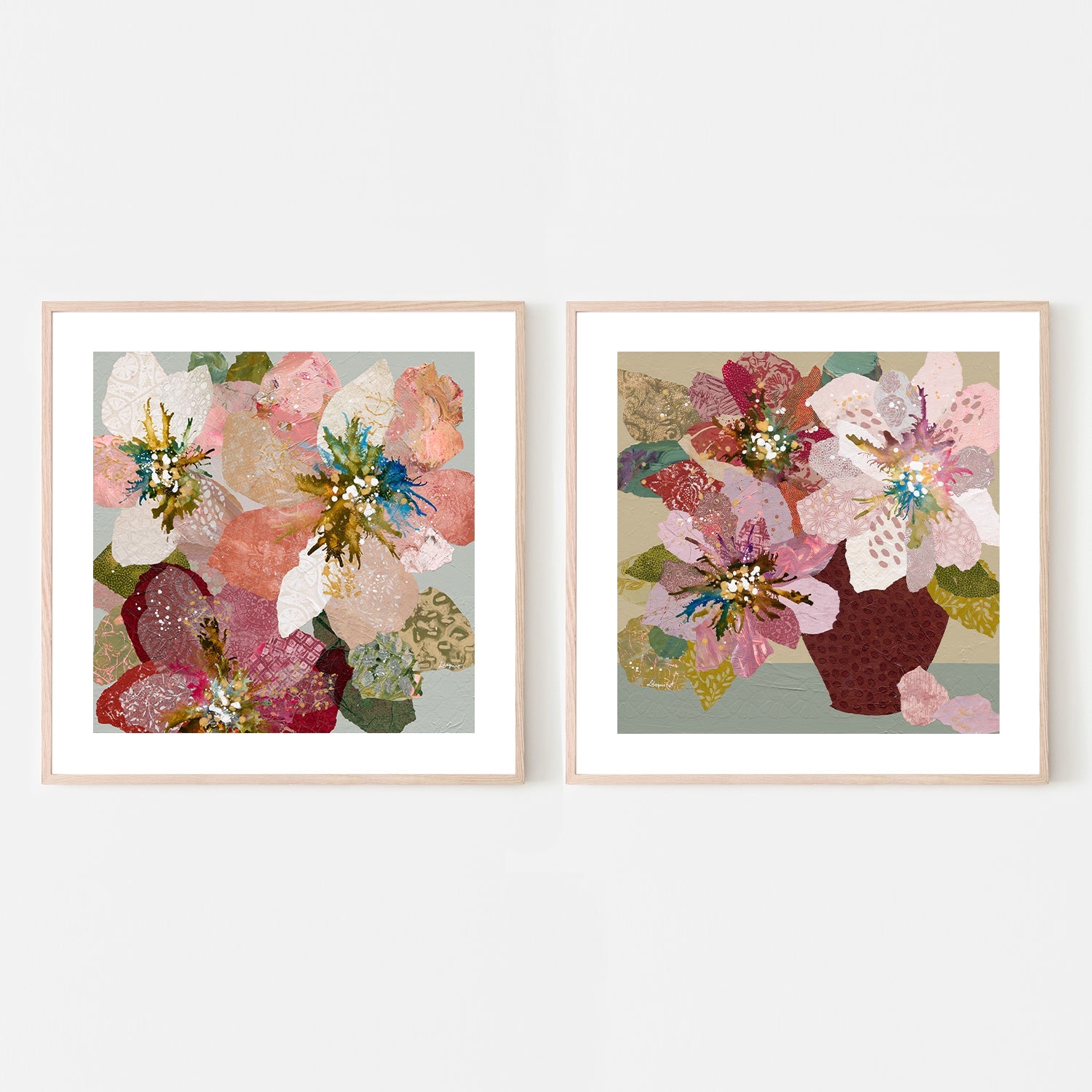 wall-art-print-canvas-poster-framed-When You Smile Like That & Daisy Jane, Set Of 2 , By Leanne Daquino-6