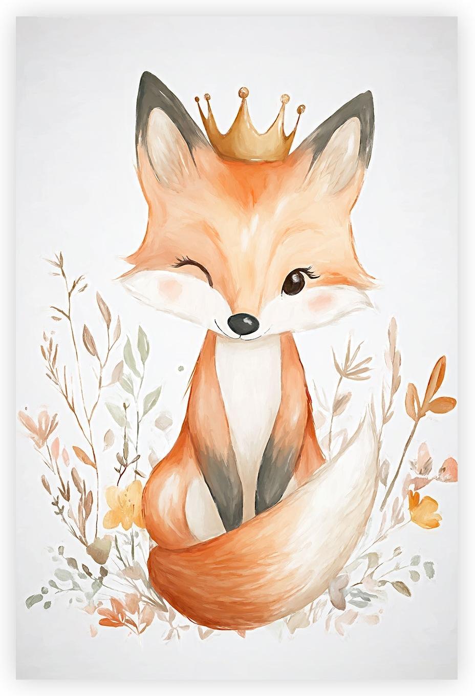 wall-art-print-canvas-poster-framed-Whimsical Baby Animals , Style B , By Accent Art Studio-1