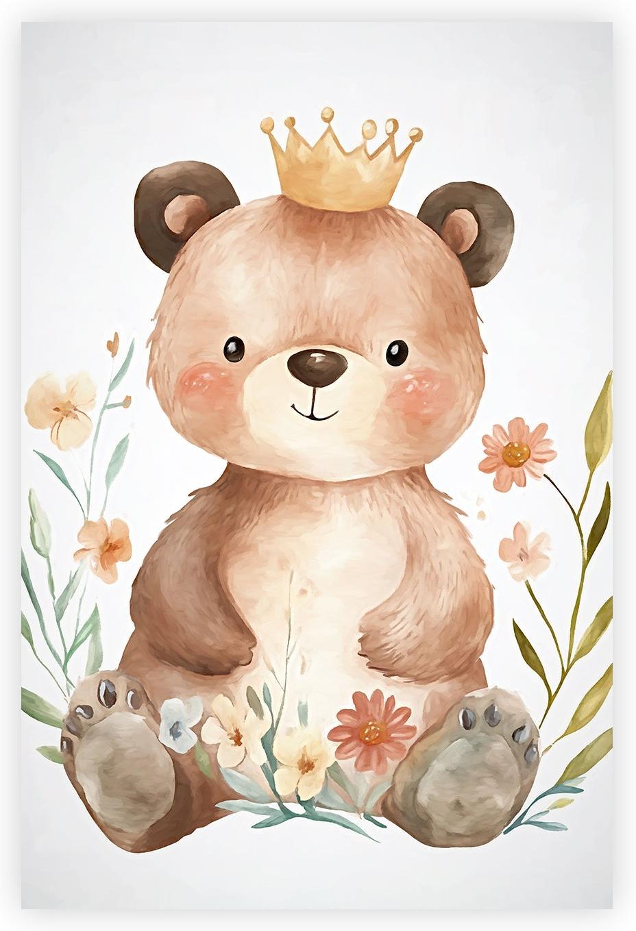 wall-art-print-canvas-poster-framed-Whimsical Baby Animals , Style C , By Accent Art Studio-1