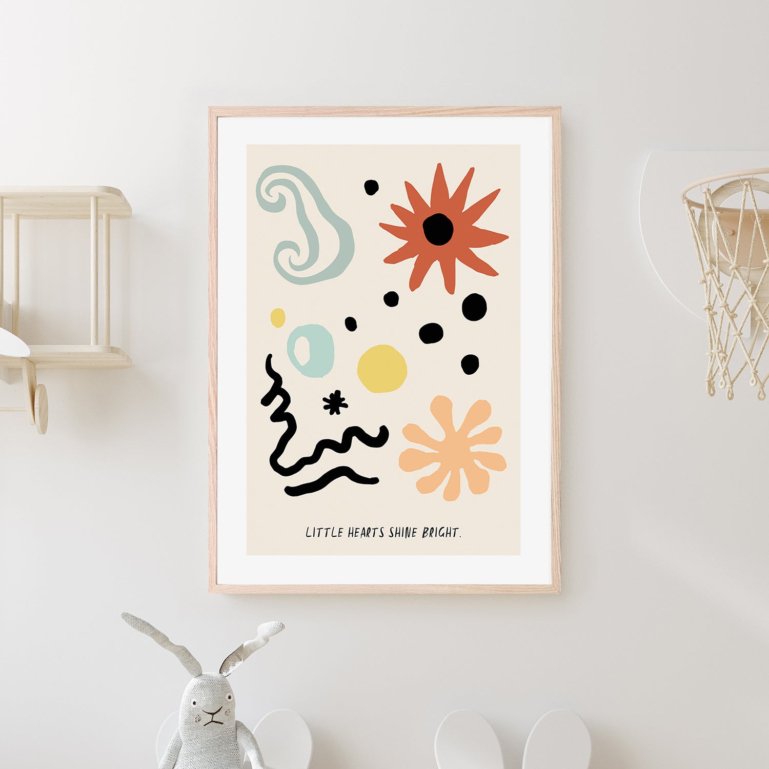 wall-art-print-canvas-poster-framed-Whimsical Shapes Dance-2