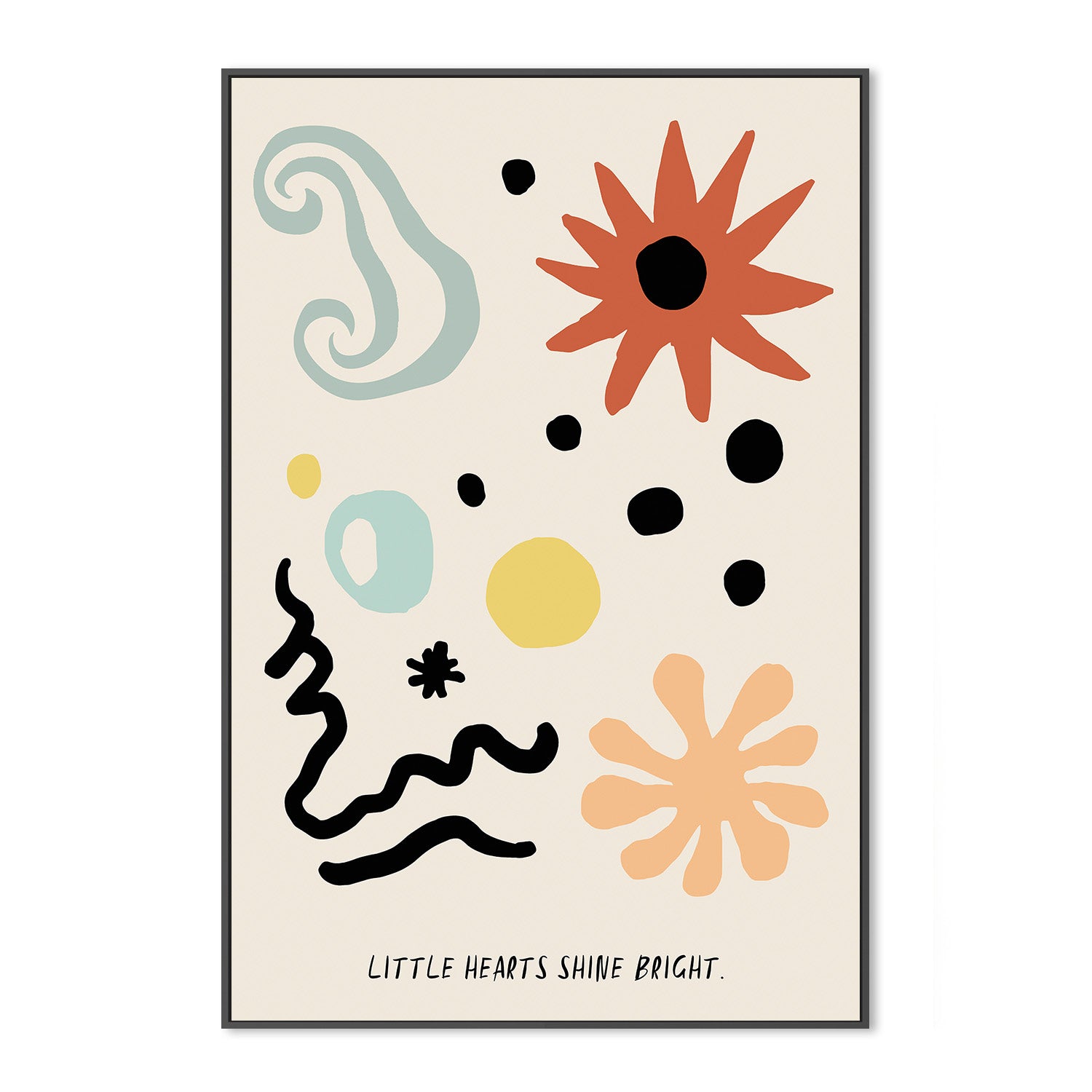 wall-art-print-canvas-poster-framed-Whimsical Shapes Dance-3