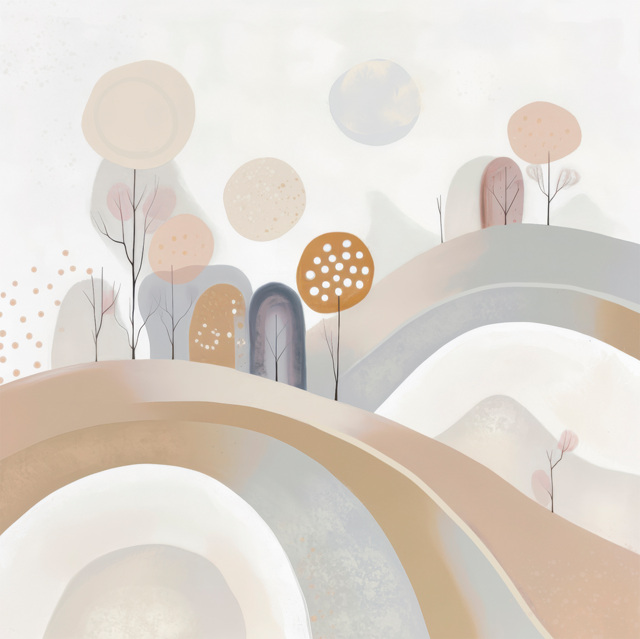 wall-art-print-canvas-poster-framed-Whimsy Hills , By Bella Eve-1