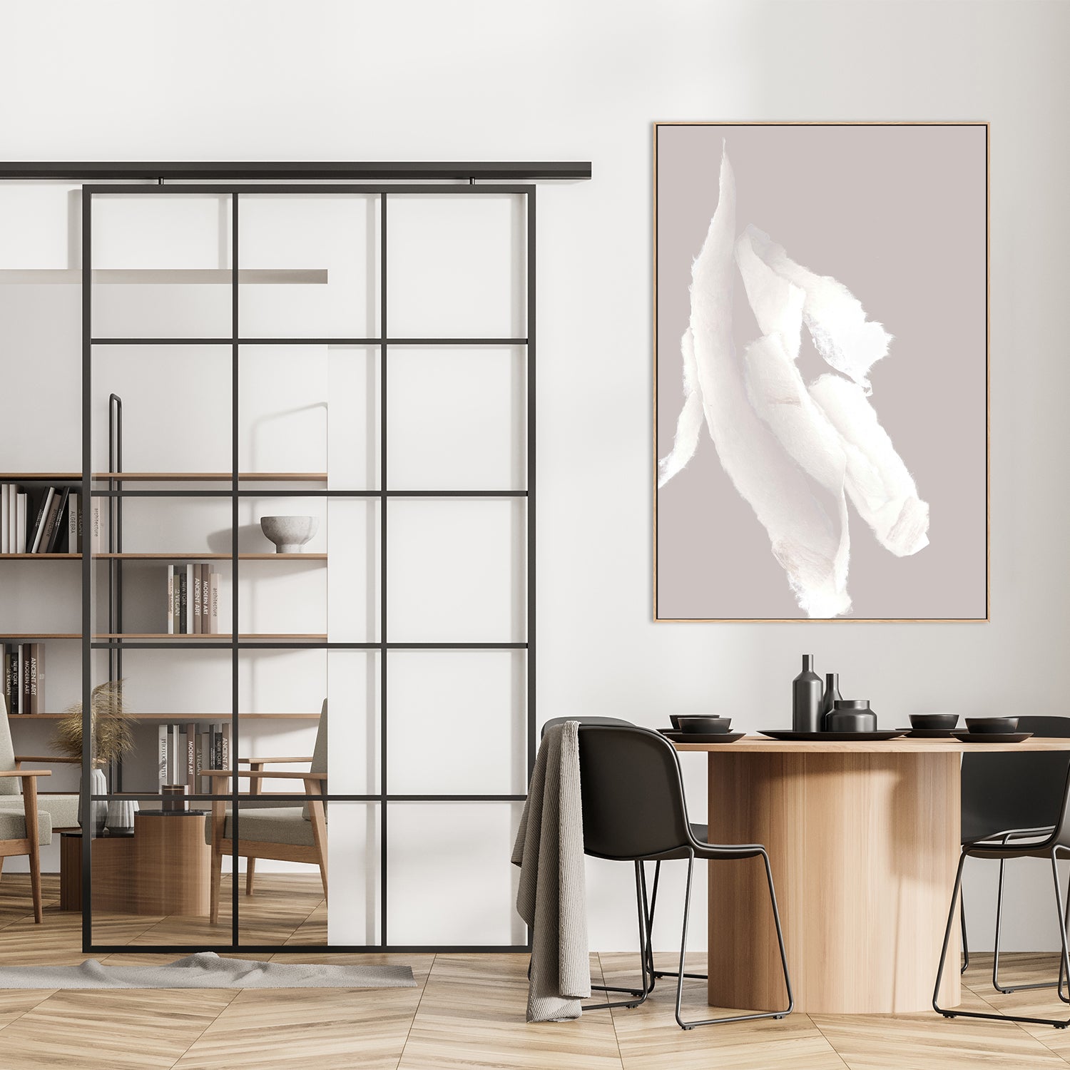 wall-art-print-canvas-poster-framed-Whispering Paper, Style A-7