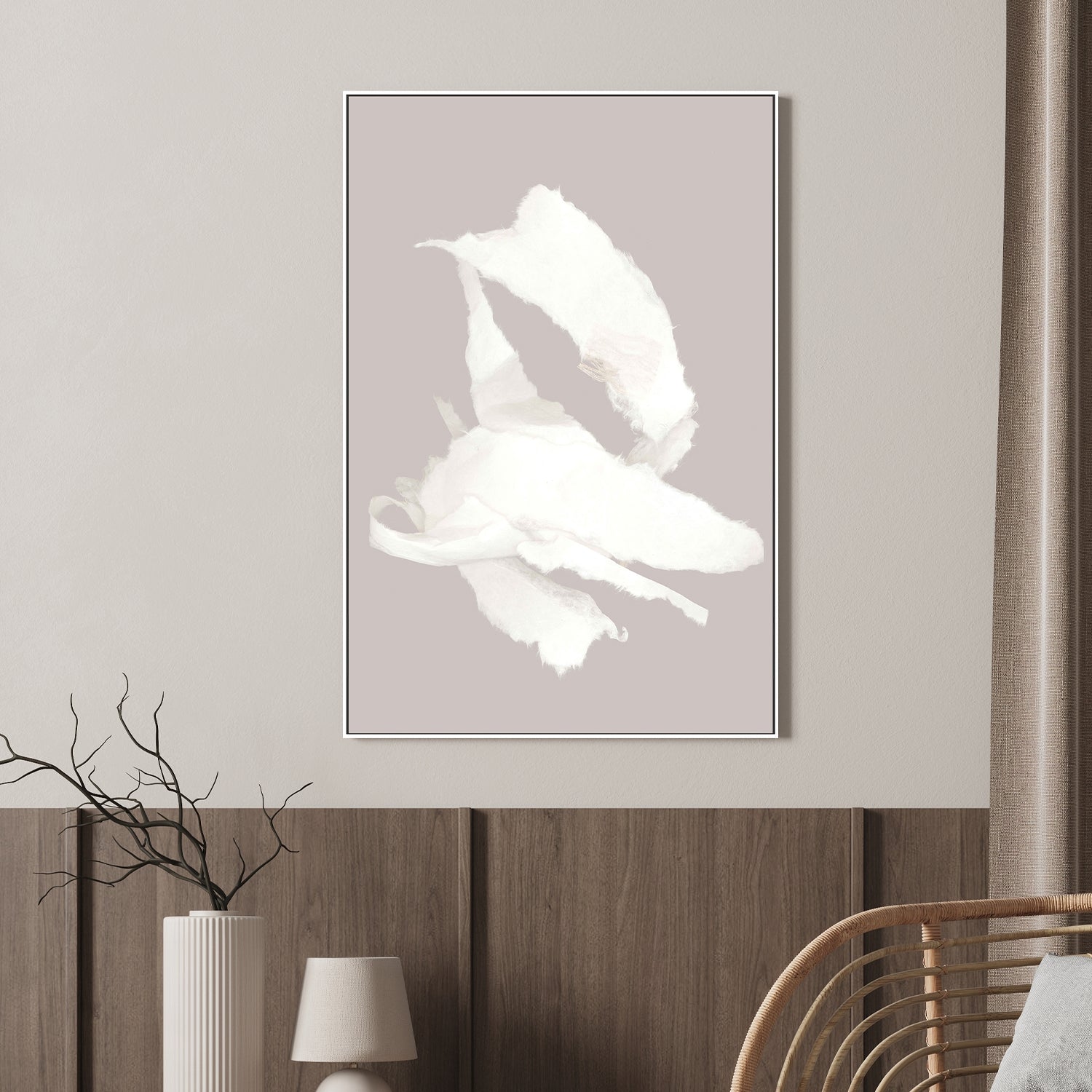 wall-art-print-canvas-poster-framed-Whispering Paper, Style C-2