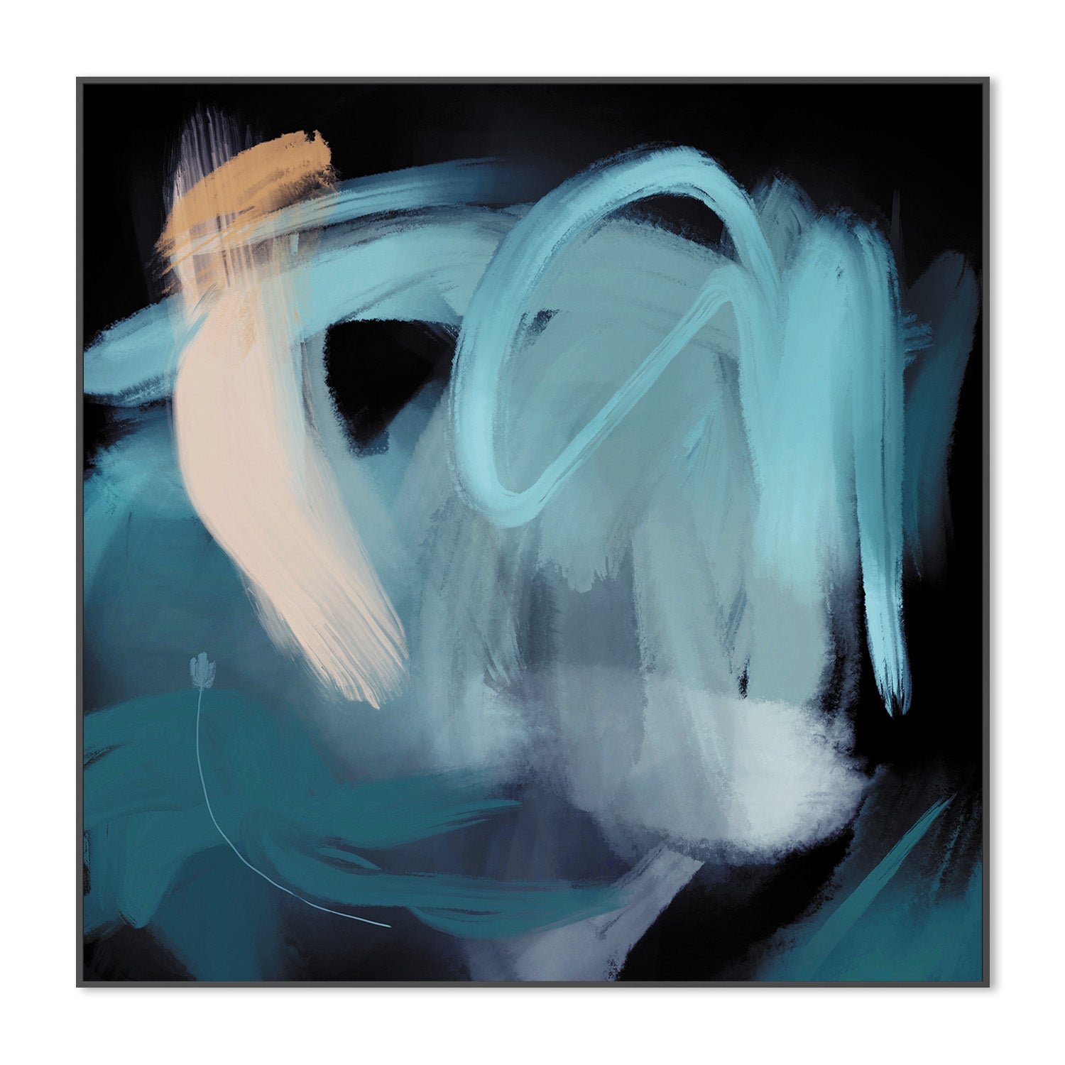 wall-art-print-canvas-poster-framed-Whispers of the Ocean , By Rohan Sharma-3